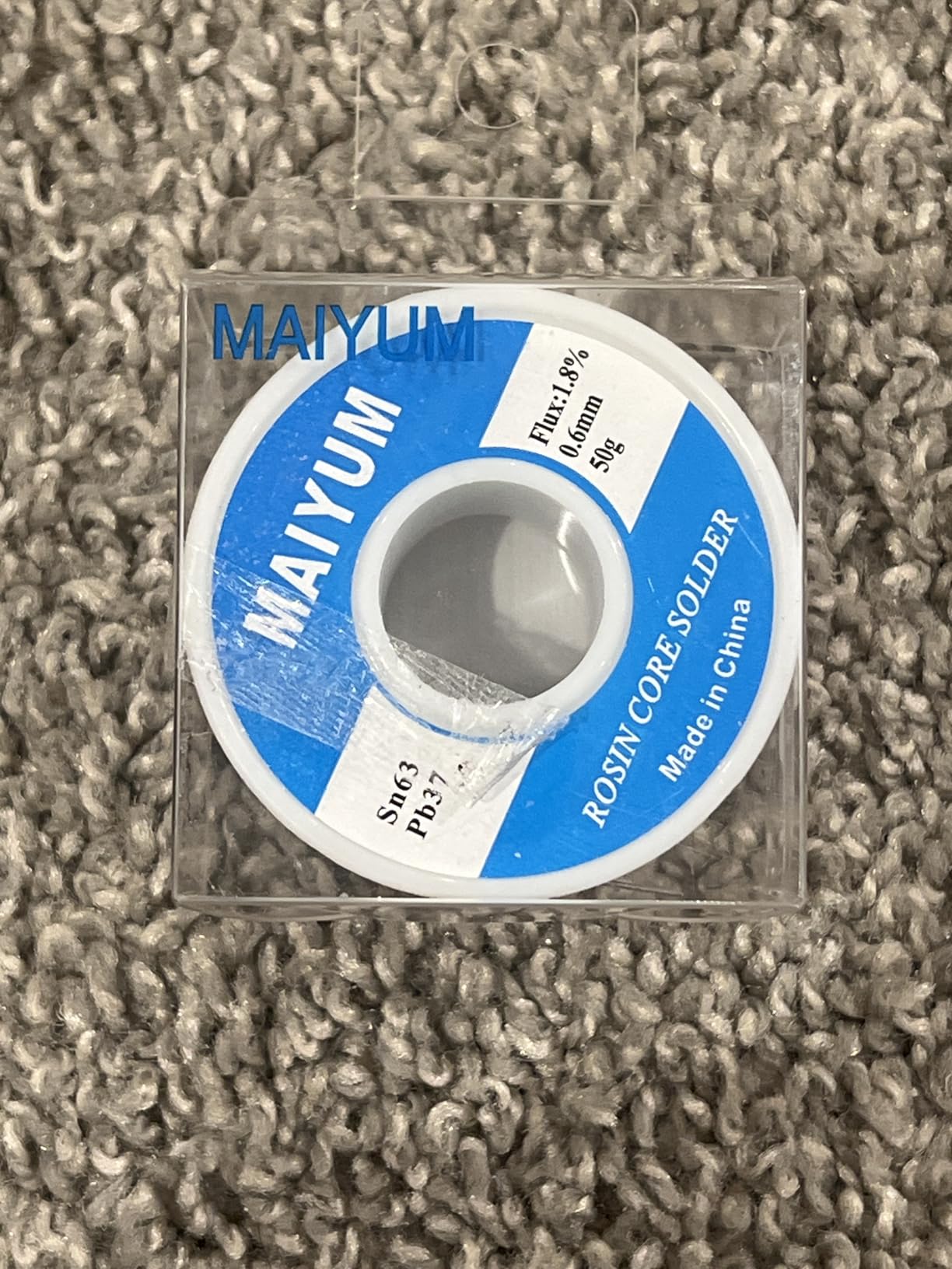 63-37 Tin Lead Rosin Core Solder Wire for Electrical Soldering (0.8mm 50g) customer photo 1