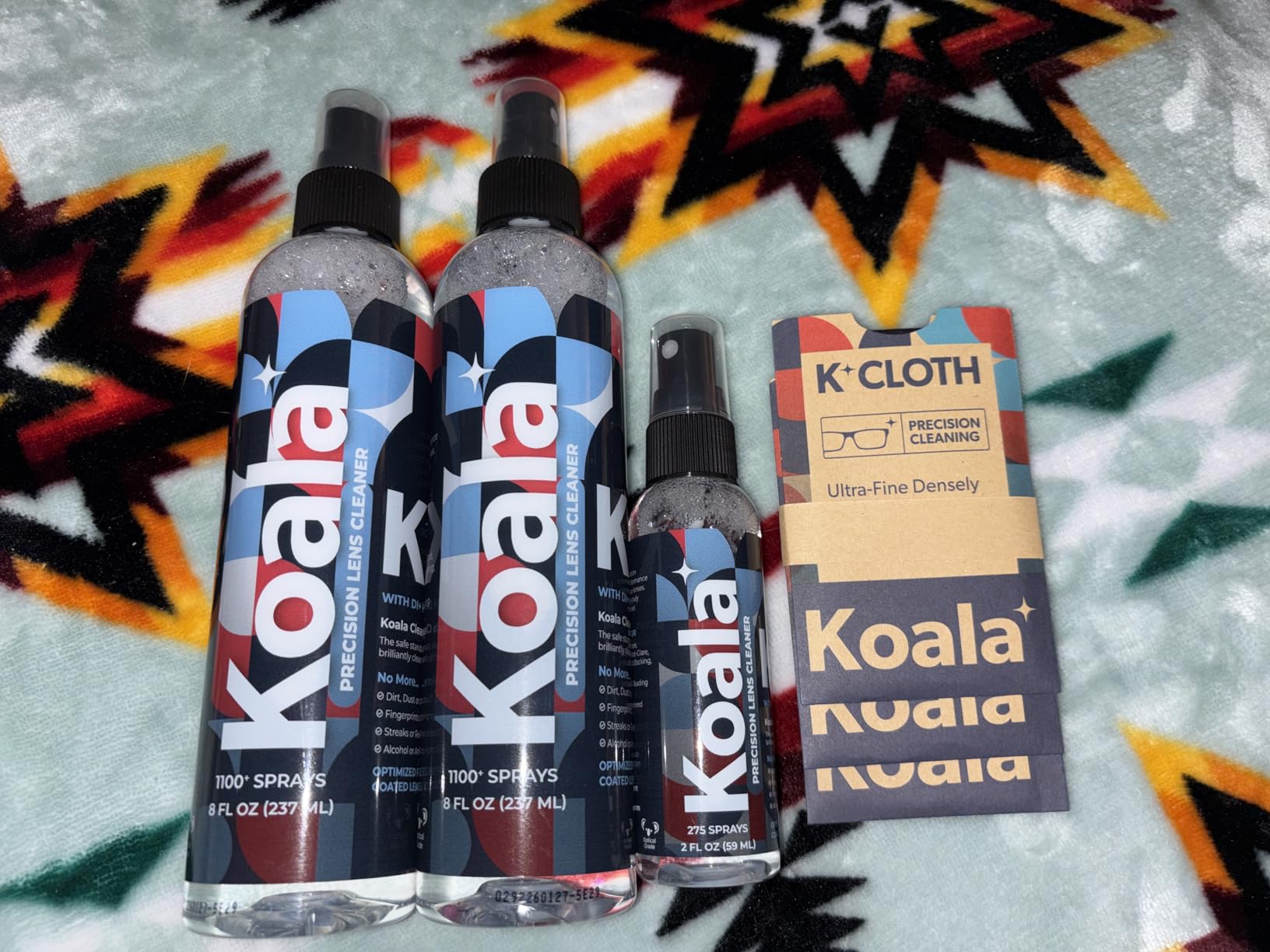 Koala Eyeglass Lens Cleaner Spray Kit | (2x) 8oz + (1x) 2oz Glasses Cleaner Bottle + (3x) Microfiber Cloth | Alcohol Free Eyeglasses, Screen, and Camera Cleaning Kit (6 Piece Set) customer photo 2
