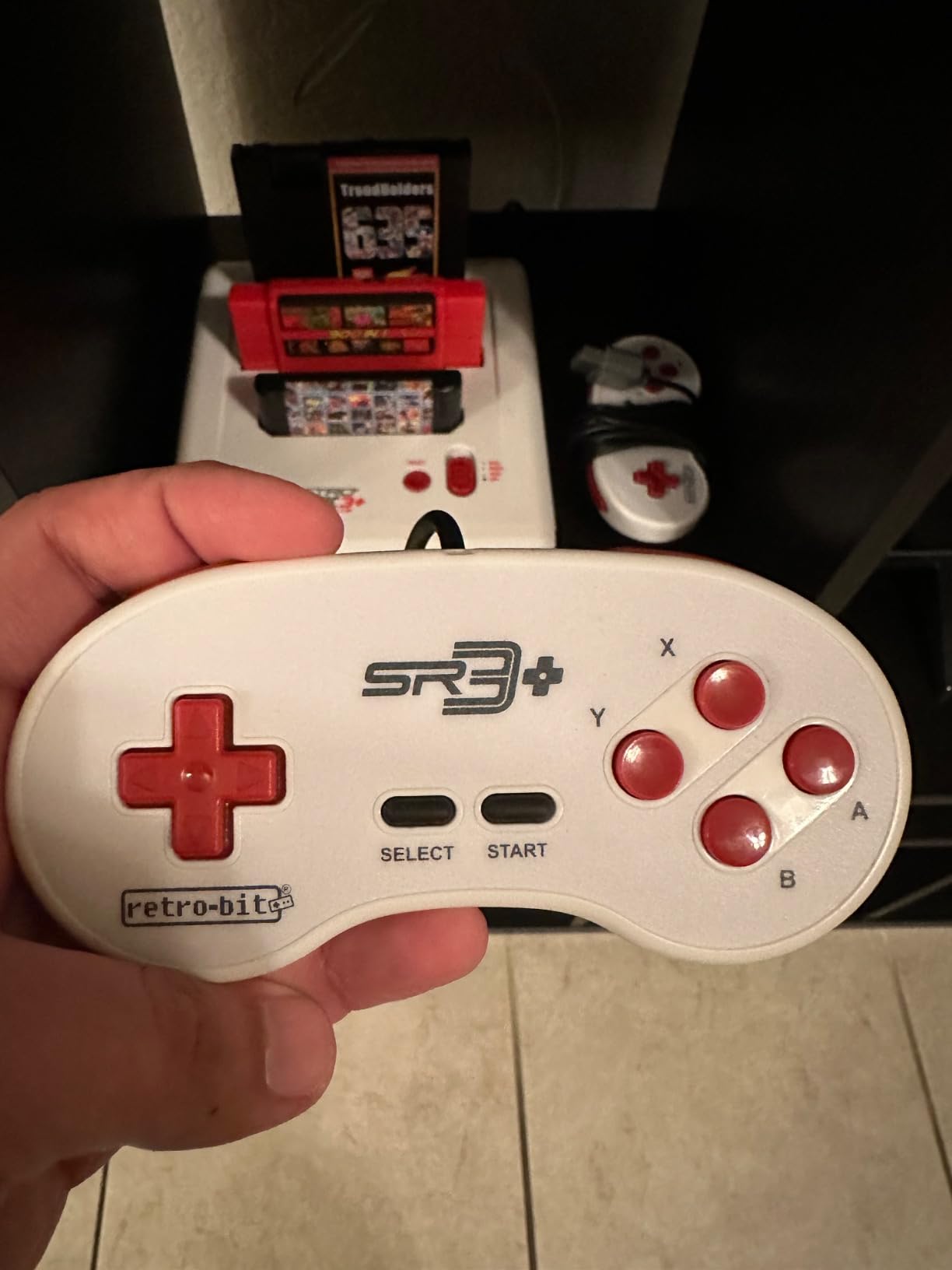 Retro-Bit Super Retro Trio HD Plus 720P 3 in 1 Console System - HDMI Port - for Original NES/SNES, Super Nintendo and Sega Genesis Games - Red/White customer photo 2