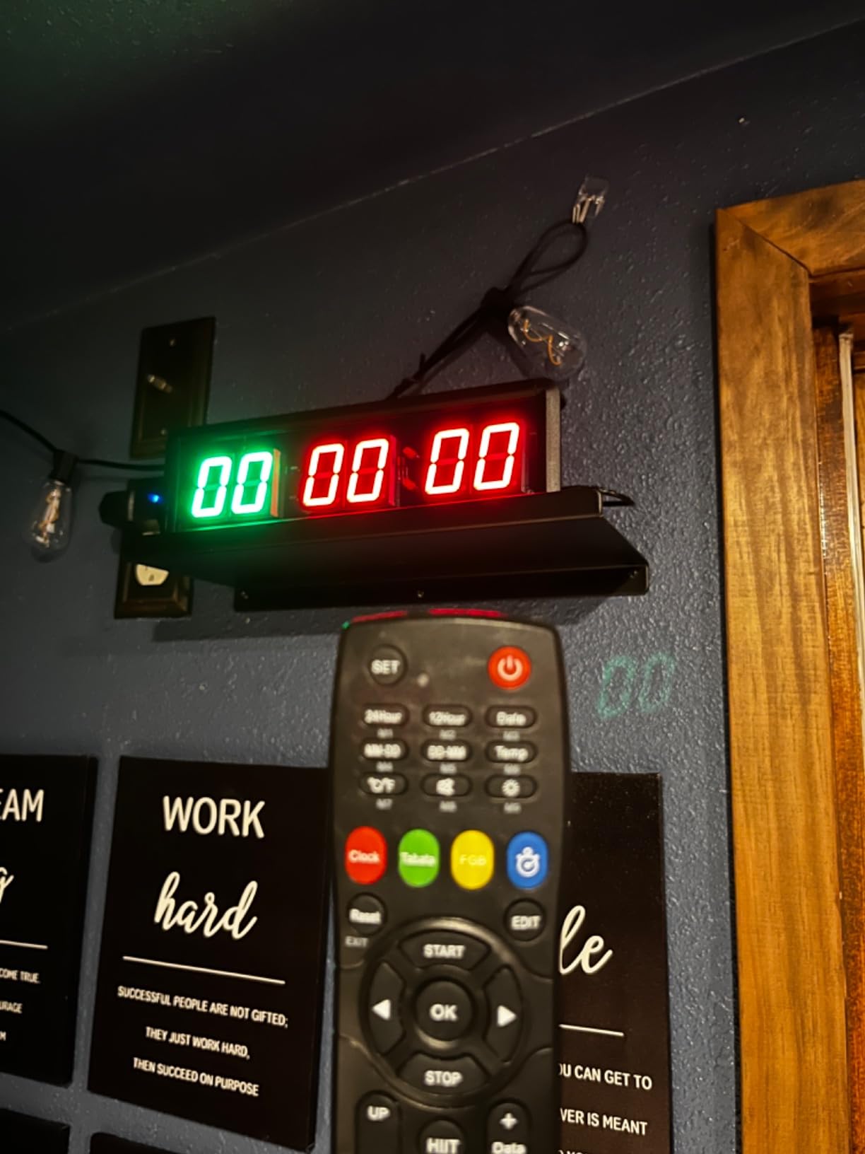 LED Interval Timer Count Down/Up Clock Stopwatch with Remote for Home Gym Fitness customer photo 2