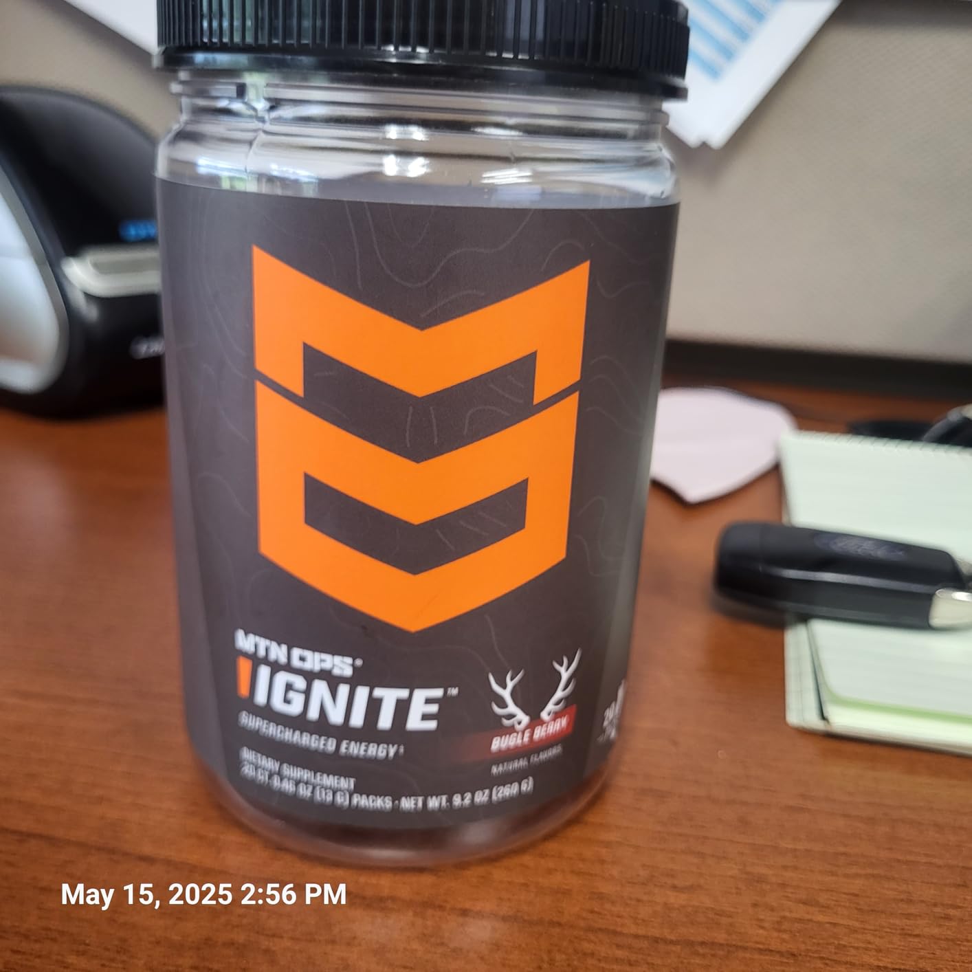 MTN OPS Ignite Sugar Free Energy Drink Powder with 200mg Caffeine, Nootropic Blend for Energy, Focus & Endurance, L Arginine & L Citrulline Pre Workout, 45 Servings, Tiger's Blood customer photo 1