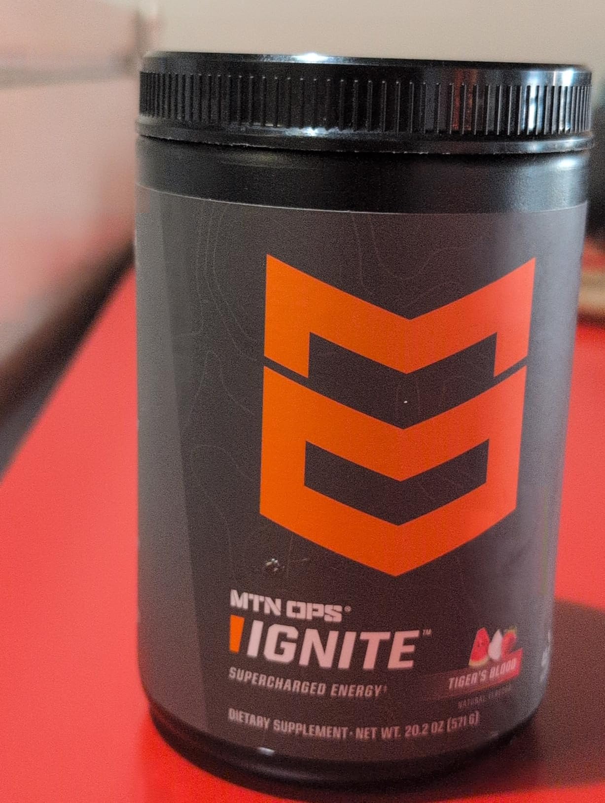 MTN OPS Ignite Sugar Free Energy Drink Powder with 200mg Caffeine, Nootropic Blend for Energy, Focus & Endurance, L Arginine & L Citrulline Pre Workout, 45 Servings, Tiger's Blood customer photo 2