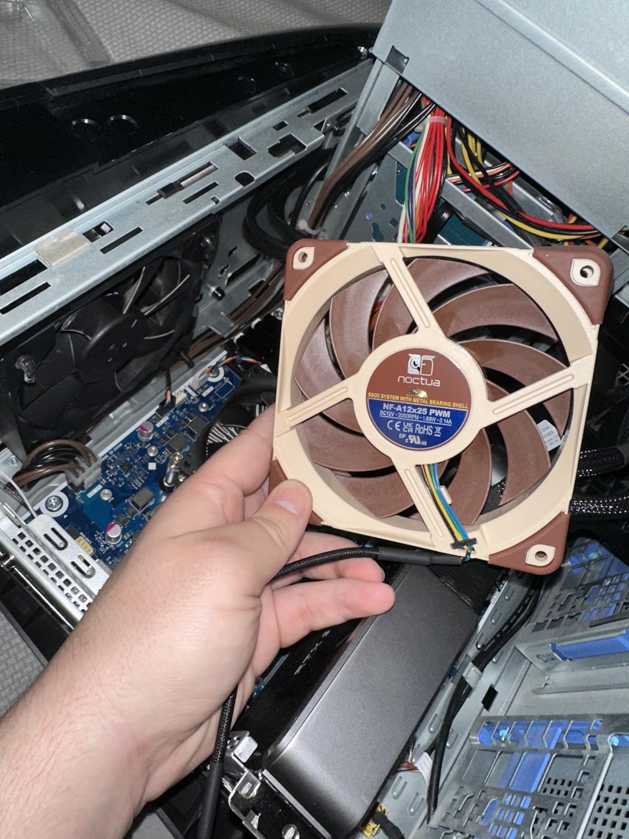 Noctua NF-A12x25 PWM, Premium Quiet Fan, 4-Pin (120mm, Brown) customer photo 2