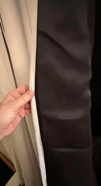 NICETOWN Grey Full Shade Curtain Panels, Pair of Energy Smart & Noise Blocking Out Blackout Drapes for Dining Room Window, Thermal Insulated Guest Room Lined Window Dressing(Gray, 52 x 84 inch) customer photo 2