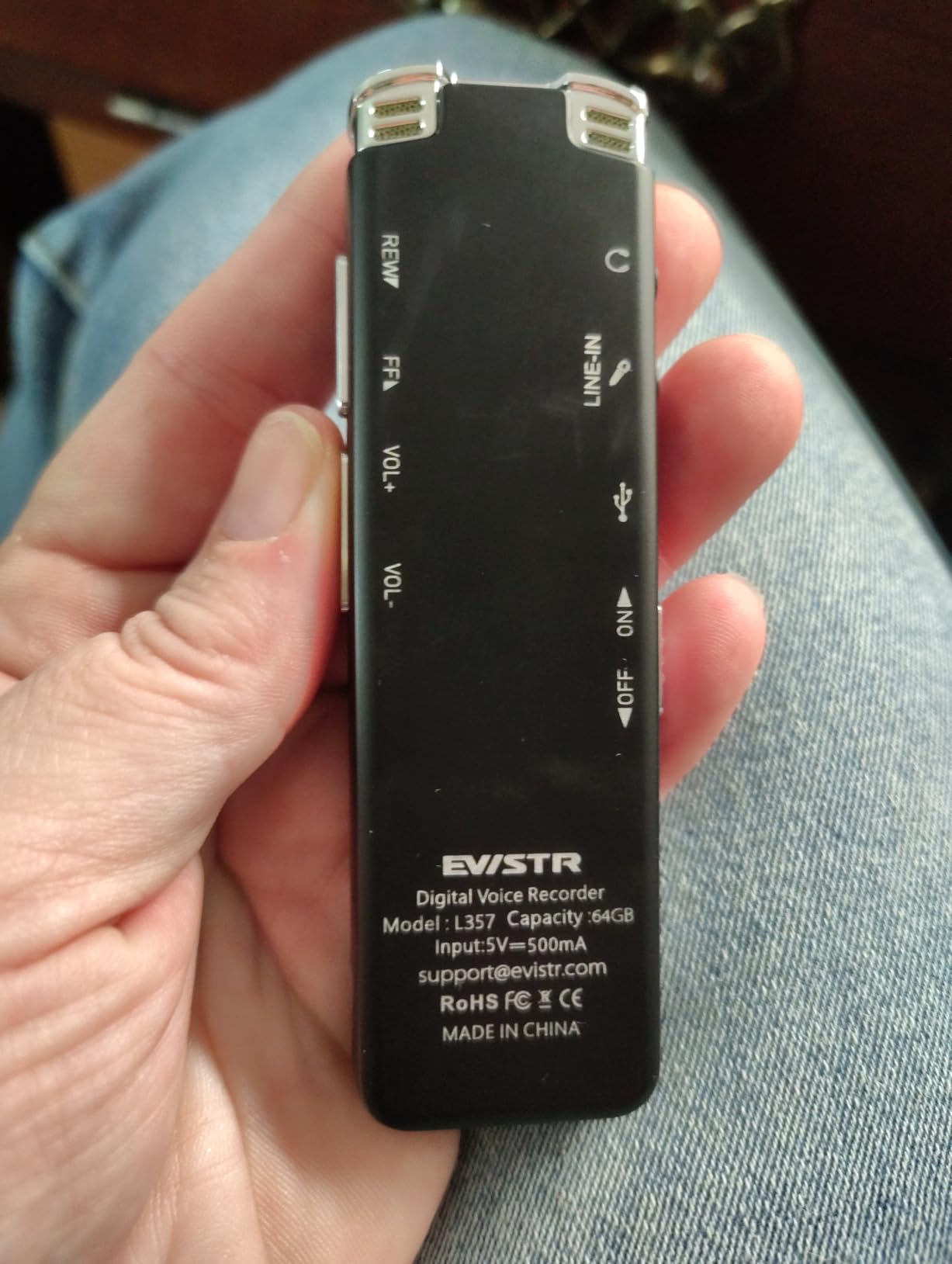 64GB Digital Voice Recorder with Playback: Voice Activated Recorders for Lectures Meetings Interviews - EVISTR Dictaphone Recording Device customer photo 1