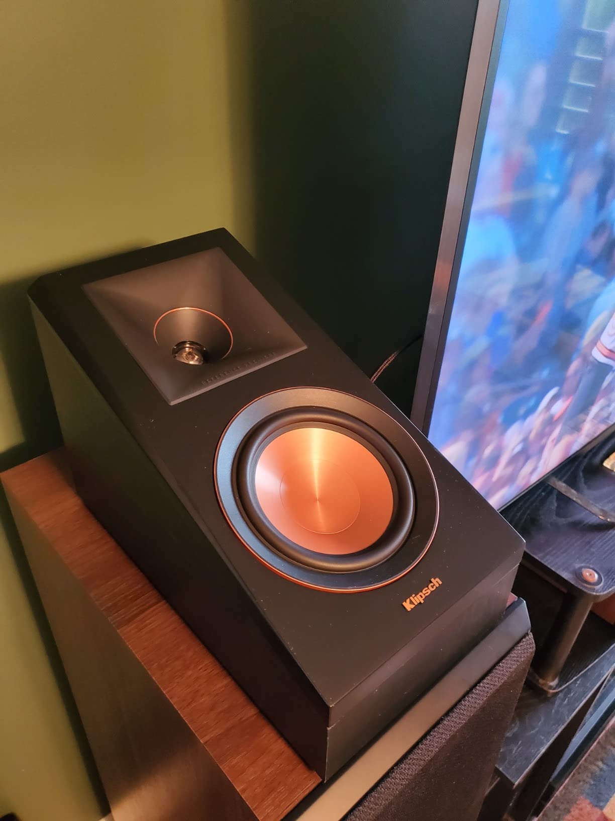 Klipsch RP-500SA Dolby Atmos Surround Sound Speakers (Ebony) (1066507) customer photo 1