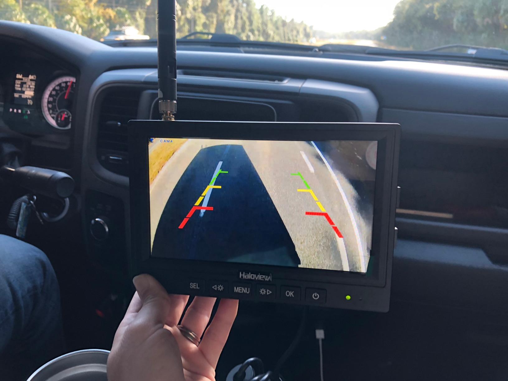 MC7108 Wireless RV Backup Camera System 7'' Monitor Built in DVR Rear View Camera with Infrared Night Vision and Wide Viewing Angle for Truck/Trailer/RV/Pickups/Camping Car/Van/Farm customer photo 2