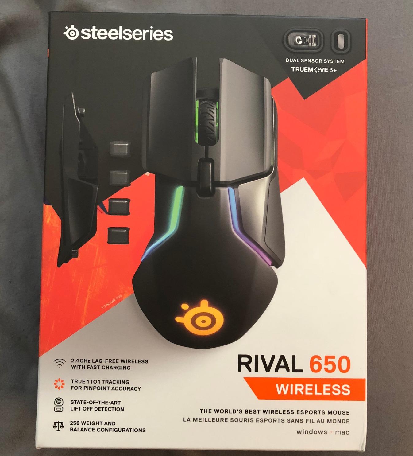 SteelSeries Rival 650 Quantum Wireless Gaming Mouse - Rapid Charging, 12,000 Cpi Dual Sensor, 256 Weight Configs, 8 Zone RGB Lighting customer photo 2