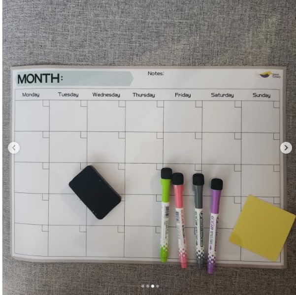 Magnetic Weekly Planner for Fridge - 17x12