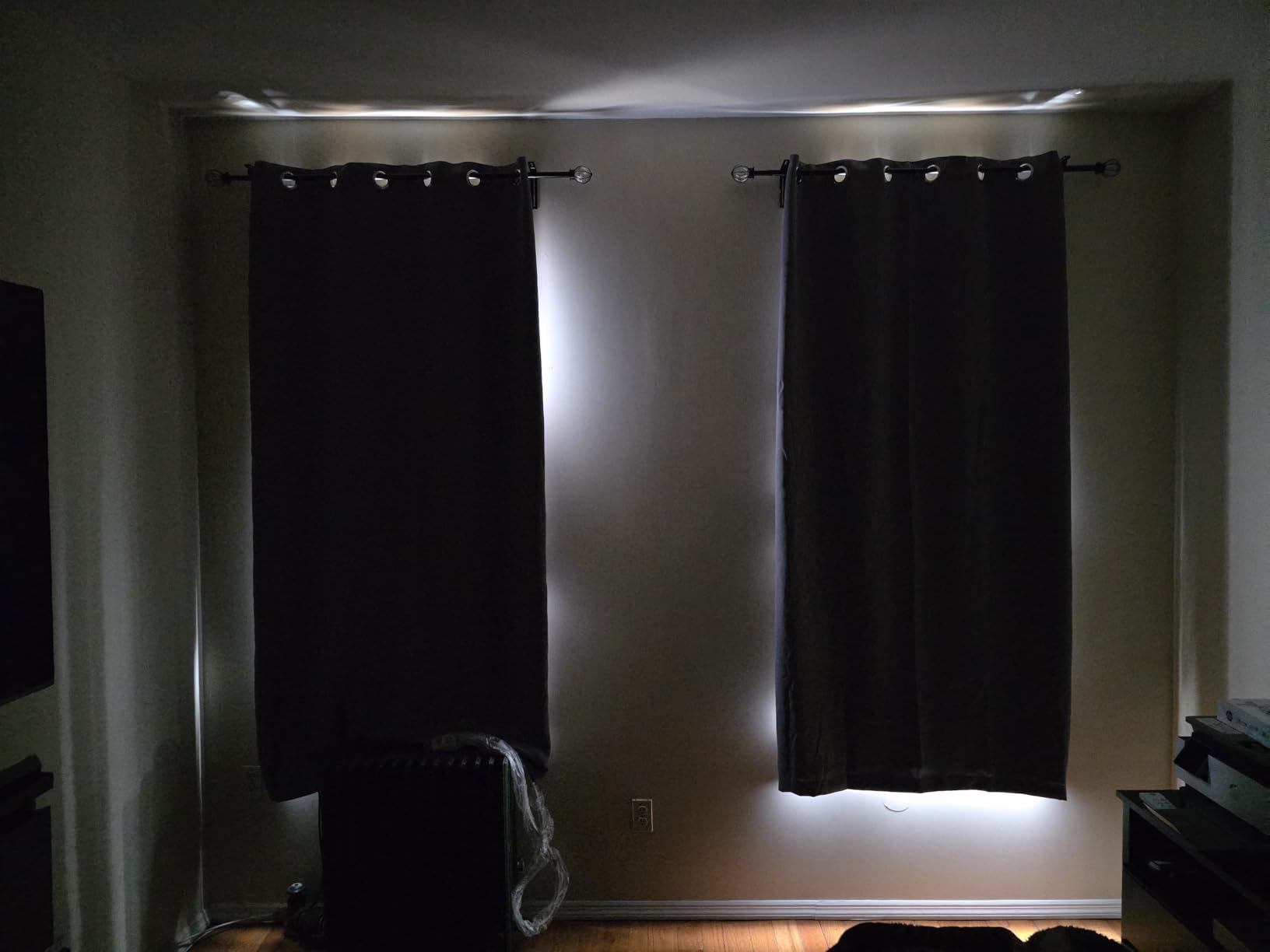 Yakamok 100% Blackout Curtains 84 Inches Long, 2 Thick Layers Heat and Full Light Blocking Soft Thermal Insulated Drapes for Bedroom(52