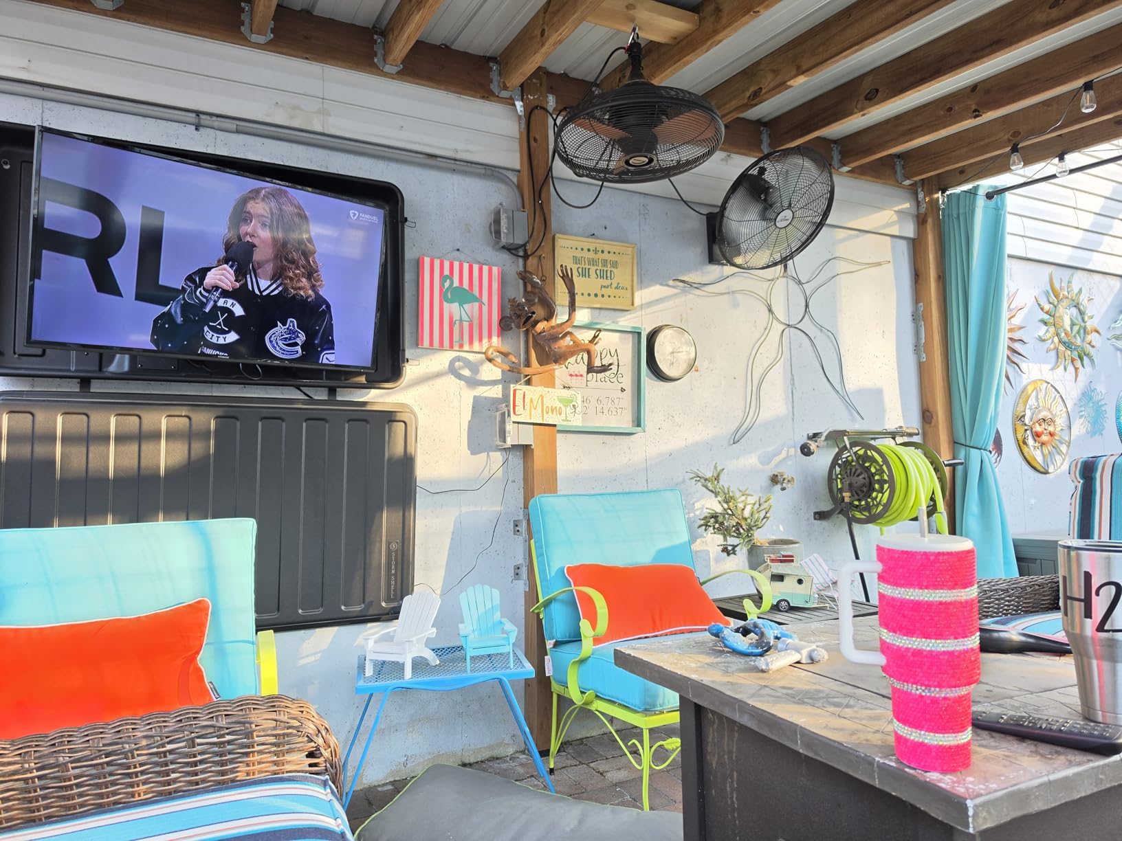 Storm Shell Outdoor TV Hard Cover Weatherproof Protection for Television - Mounts Right on The Wall - TV Wall Mounting Bracket Included (32-44 inch), Black customer photo 1