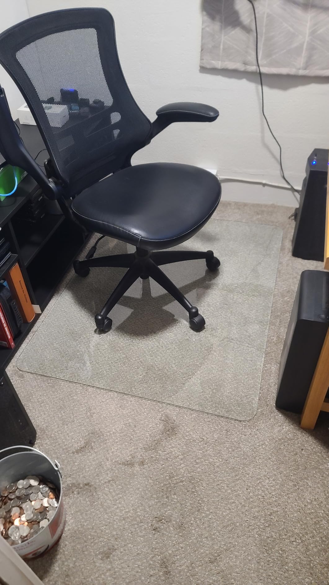 Lorell Tempered Glass Chairmat, 46