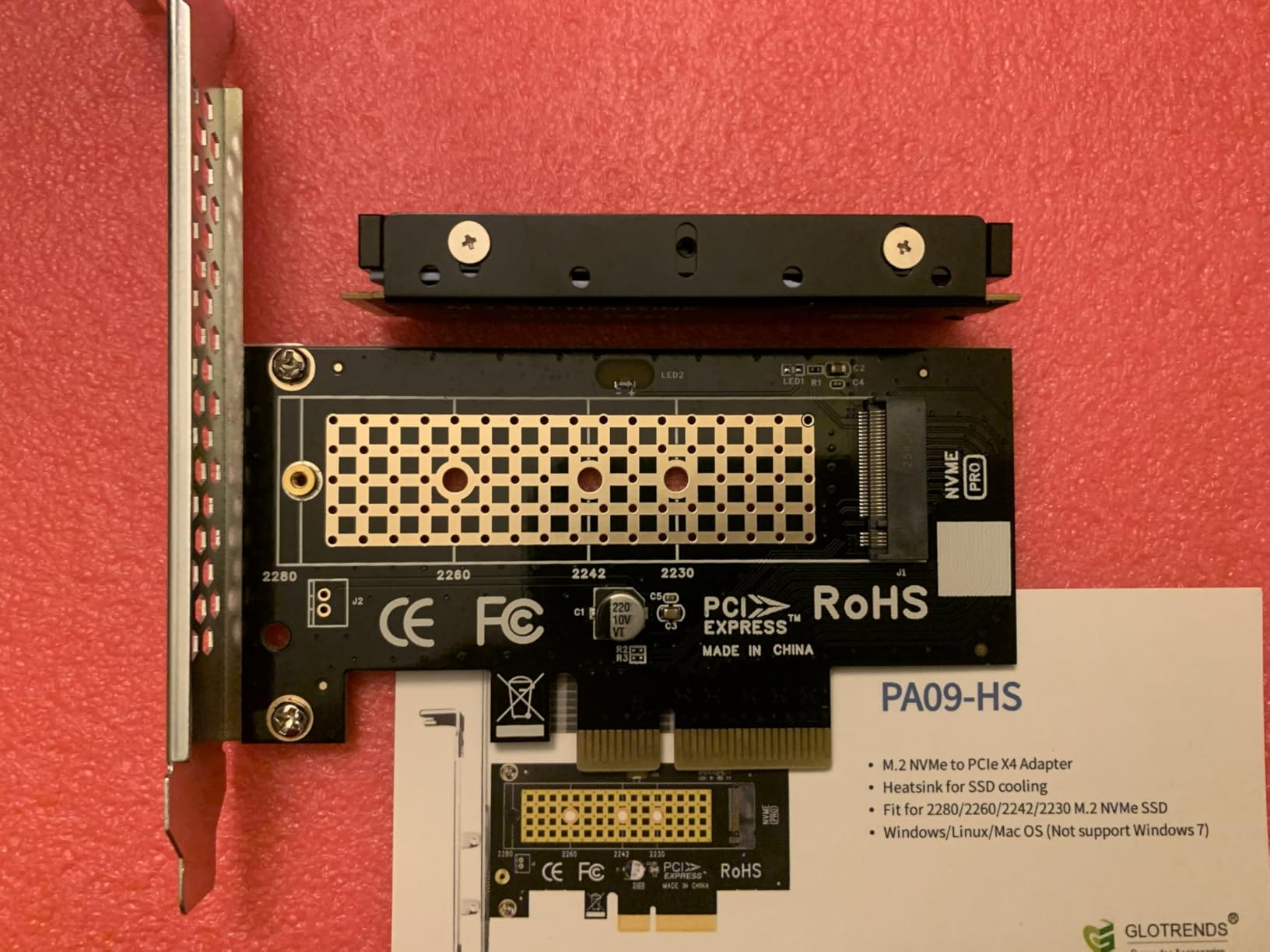 MHQJRH M.2 2280 SSD heatsink, Double-Sided Heat Sink, with Thermal Silicone pad for PC / PS5 M.2 PCIE NVMe SSD or M.2 SATA SSD customer photo 2