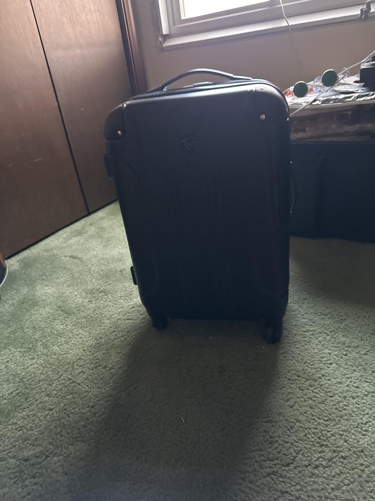 Chicago Hardside Expandable Spinner Luggage, Rose Gold, 22