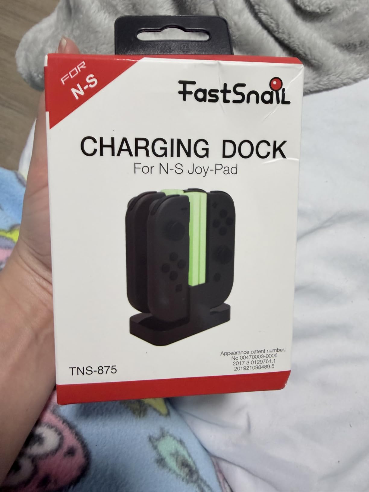 FastSnail Charging Dock Compatible with Nintendo Switch for Joy Con & OLED Model Controller with Lamppost LED Indication, Charger Stand Station with Charging Cable customer photo 2