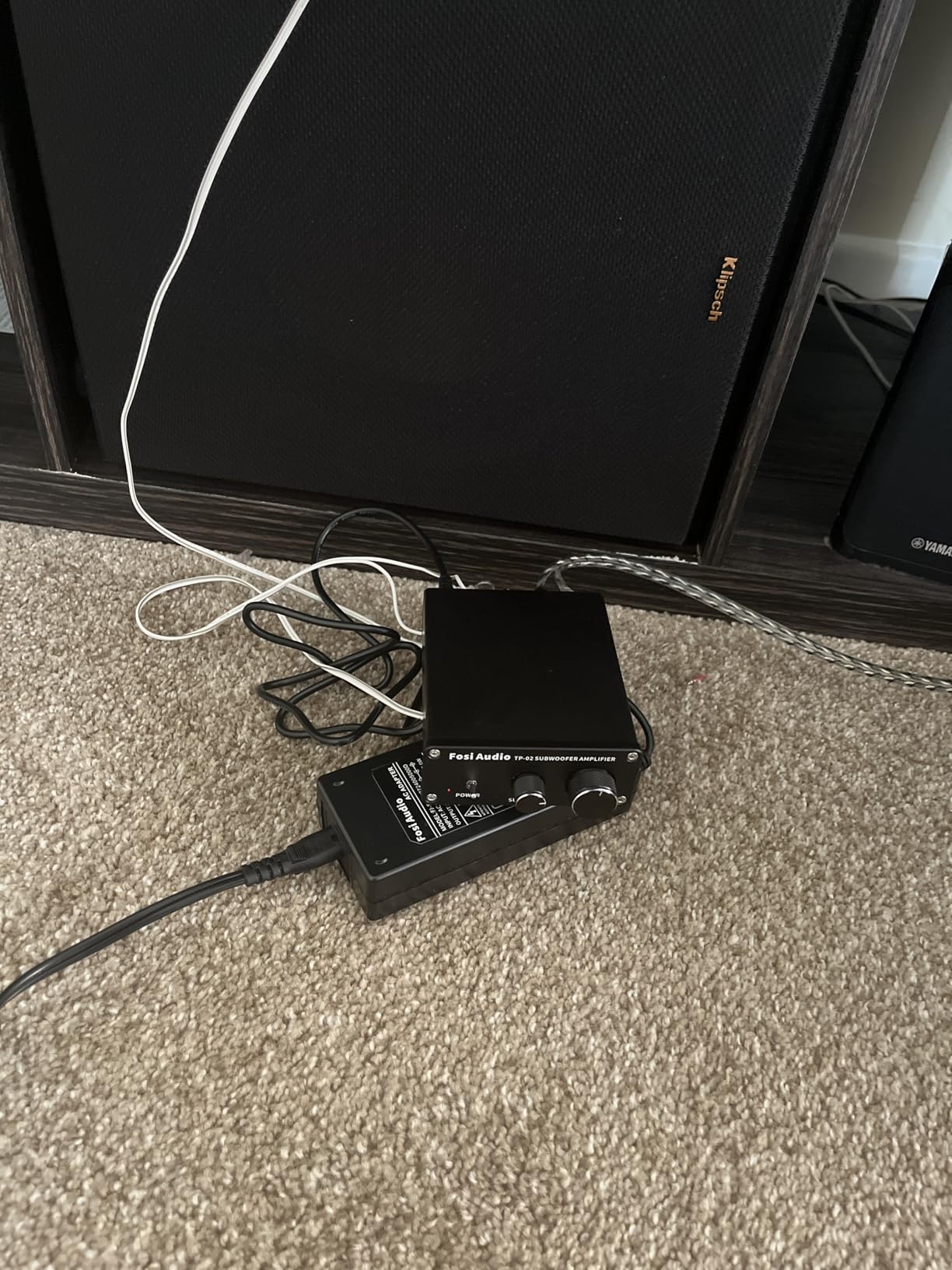 Fosi Audio TP-02 Subwoofer Amplifier Home Audio, Mini Bass Amp Mono Subwoofer Amp, with TDA7498E Chip 220W Volume and Frequency Control, for Powered Passive Subwoofers Bass Shakers customer photo 1
