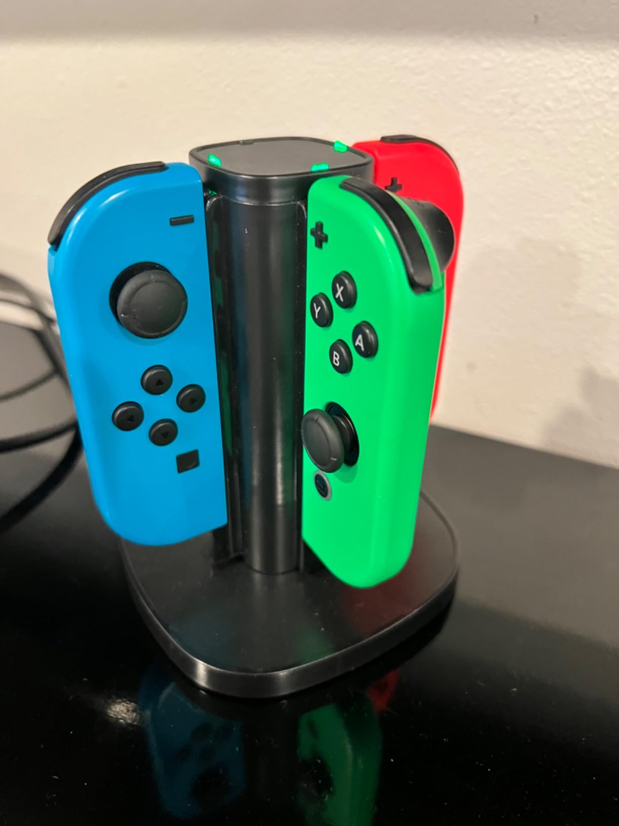 TalkWorks Joy-Con Charger Dock For Nintendo Switch Gaming Controllers - 4-Remote Docking Charging Station, USB Compatible w/ Switch OLED (Black) customer photo 1