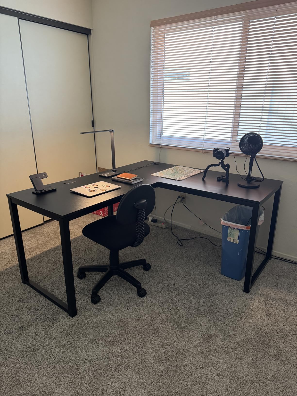SHW 55 x 60 Inches Commercial-Grade L-Shape Corner Office Computer Desk, Espresso customer photo 1