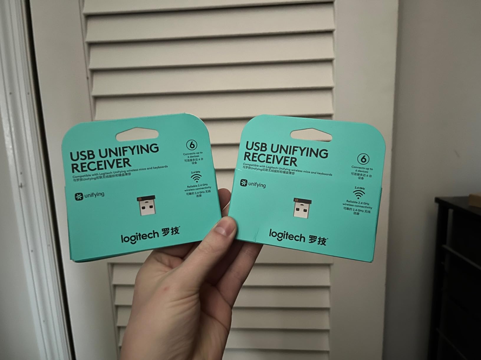 Logitech USB Unifying Receiver - 2 Pack customer photo 2