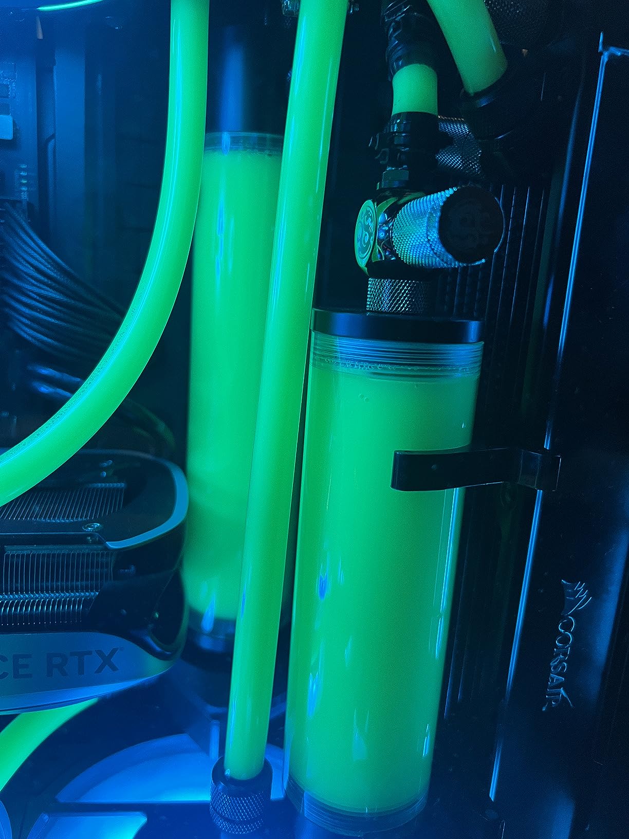 Water Cooling Reservoir, PC Water Reservoir 190mm*50mm Diameter G1/4'' POM Cylindrical CPU Water Cooler Reservoir System Heat Sink Kit Cooling Acrylic Water Reservoir for PC customer photo 1