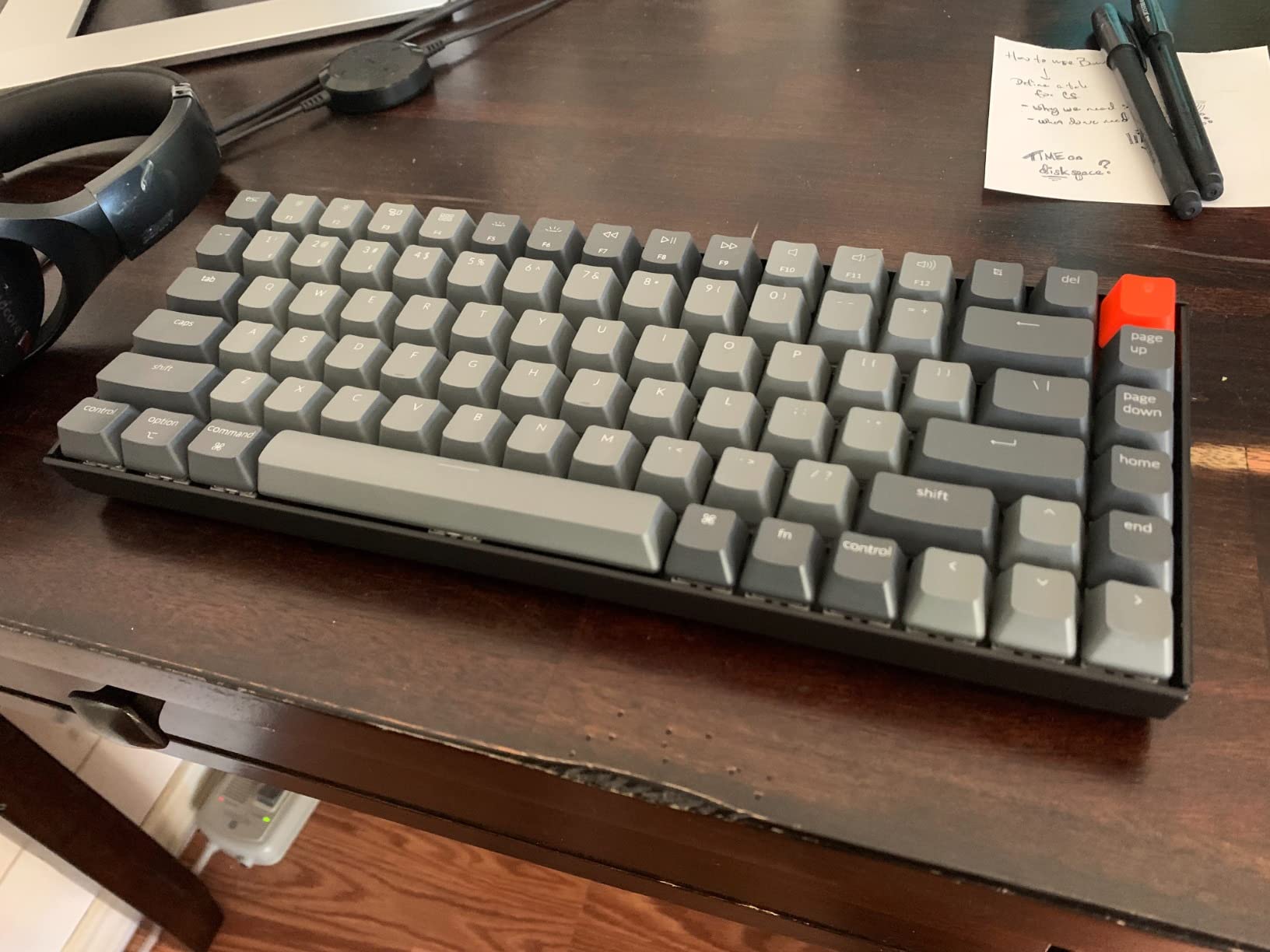 Keychron K2 75% Layout Bluetooth Wireless Mechanical Keyboard, Super Switch/White LED Backlit/USB C/Anti Ghosting/N-Key Rollover, 84 Keys Gaming Keyboard for Mac Windows - Version 2 customer photo 1