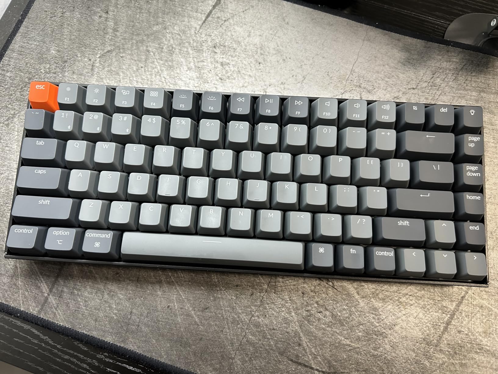 Keychron K2 75% Layout Bluetooth Wireless Mechanical Keyboard, Super Switch/White LED Backlit/USB C/Anti Ghosting/N-Key Rollover, 84 Keys Gaming Keyboard for Mac Windows - Version 2 customer photo 2