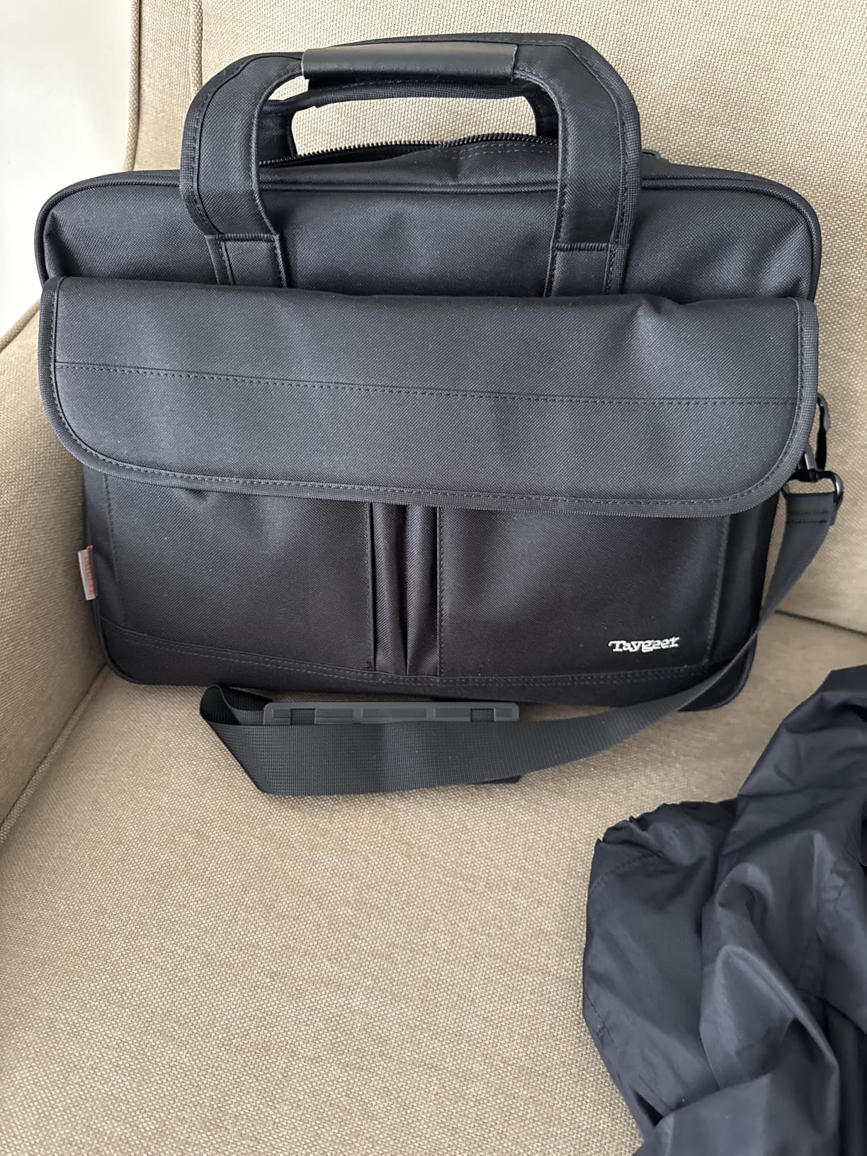 Taygeer 17 inch Laptop Bag, Professional Business Office Briefcase for Men Women, Premium Water Resistant Carry On Laptop Case Shoulder Messenger Bag Fits 15.6 17 Inch Notebook/Computer, Black customer photo 2