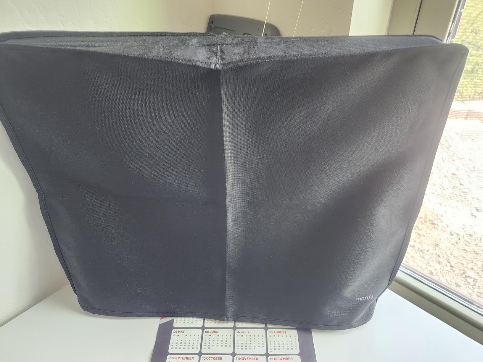 MOSISO Monitor Dust Cover 26, 27, 28, 29 inch Anti-Static Dustproof LCD/LED/HD Panel Case Computer Screen Protective Sleeve Compatible with iMac 27 inch, 26-29 inch PC, Desktop and TV, Black customer photo 2