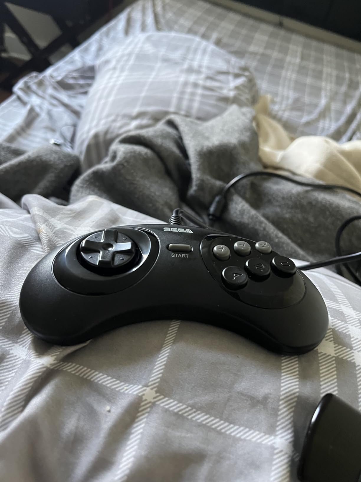 Retro-Bit Official Sega Genesis USB Controller 6-Button Arcade Pad for Sega Genesis Mini, PS3, PC, Mac, Steam, Switch - USB Port - (Black) customer photo 1