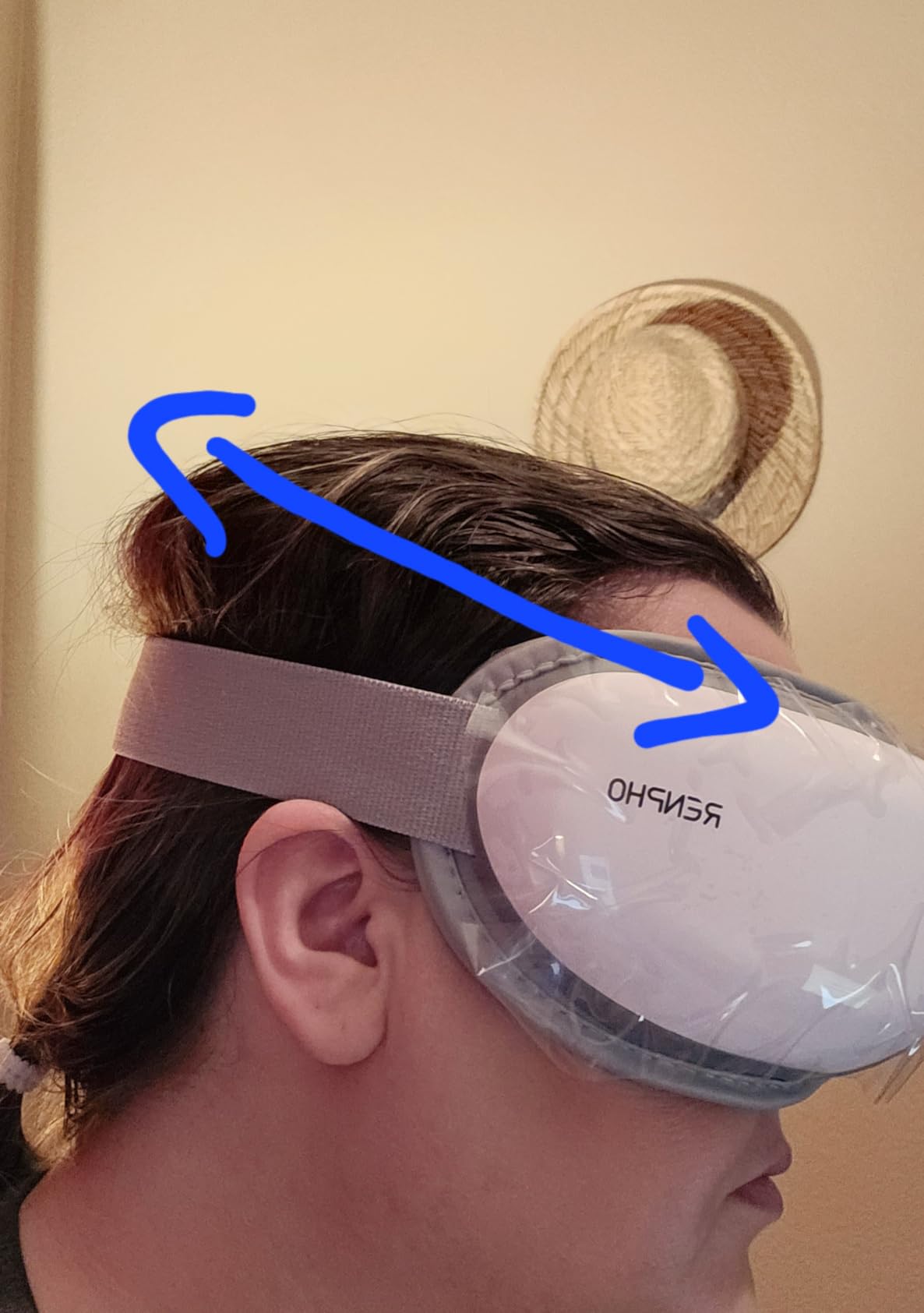 RENPHO Eye Massager with Heat, Mothers Day Birthday Gifts for Mom Women Men Her, FSA Eligible HSA Eye Mask for Migraine Relief,Sleep Mask for Dry Eyes Relax, Reduce Strain for Men Dad Eyeris 1 customer photo 1