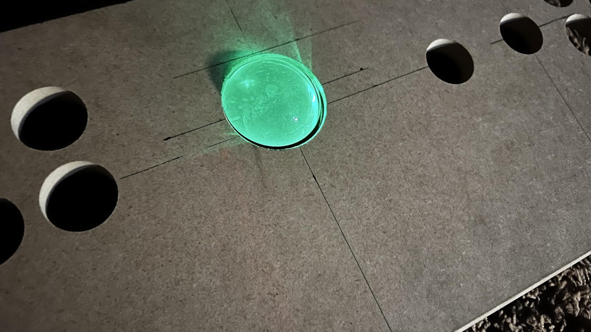 Arcade Trackball Mouse,4.5cm Lighted Illuminated Round LED Trackball Mouse PS/2 PCB Connector for Arcade (Trackballs) customer photo 2