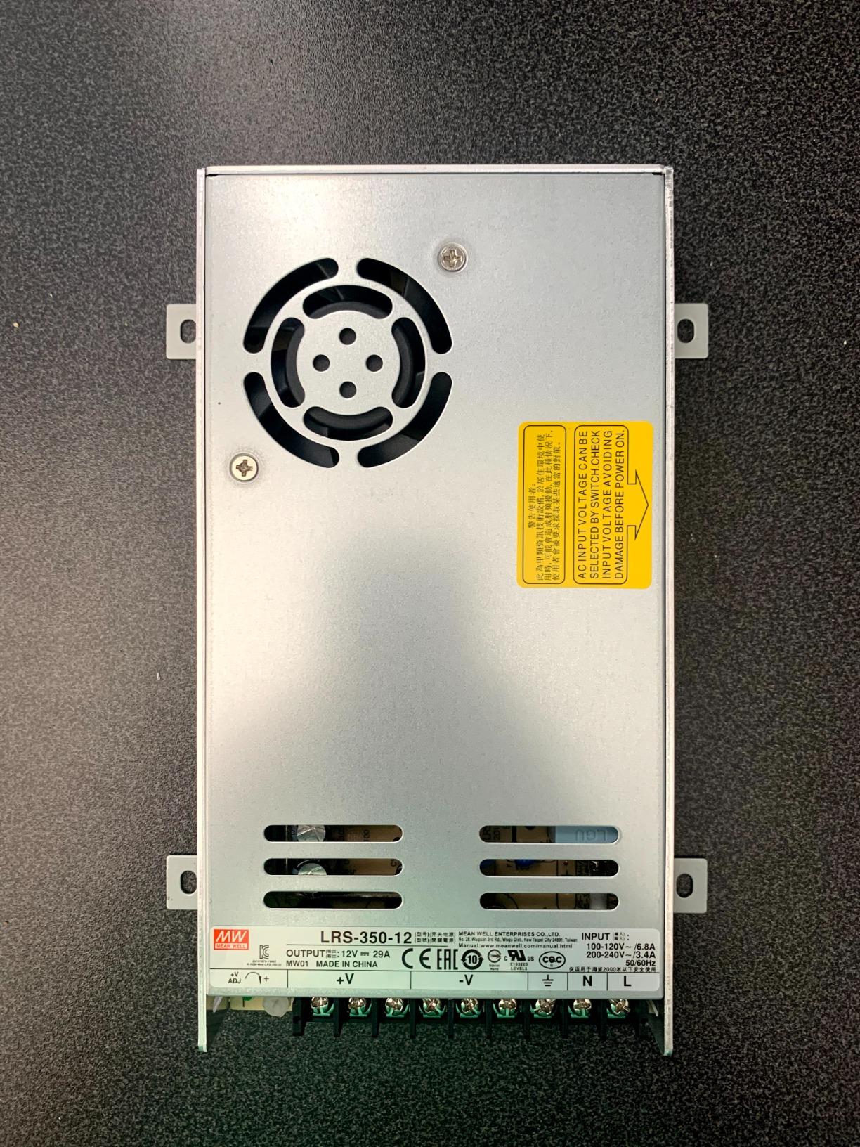 Mean Well LRS-350-12 DC Switching Power Supply 12V 29A 350W for CCTV, Computer Project, 3D Printer, LED Strip Light, Router customer photo 1