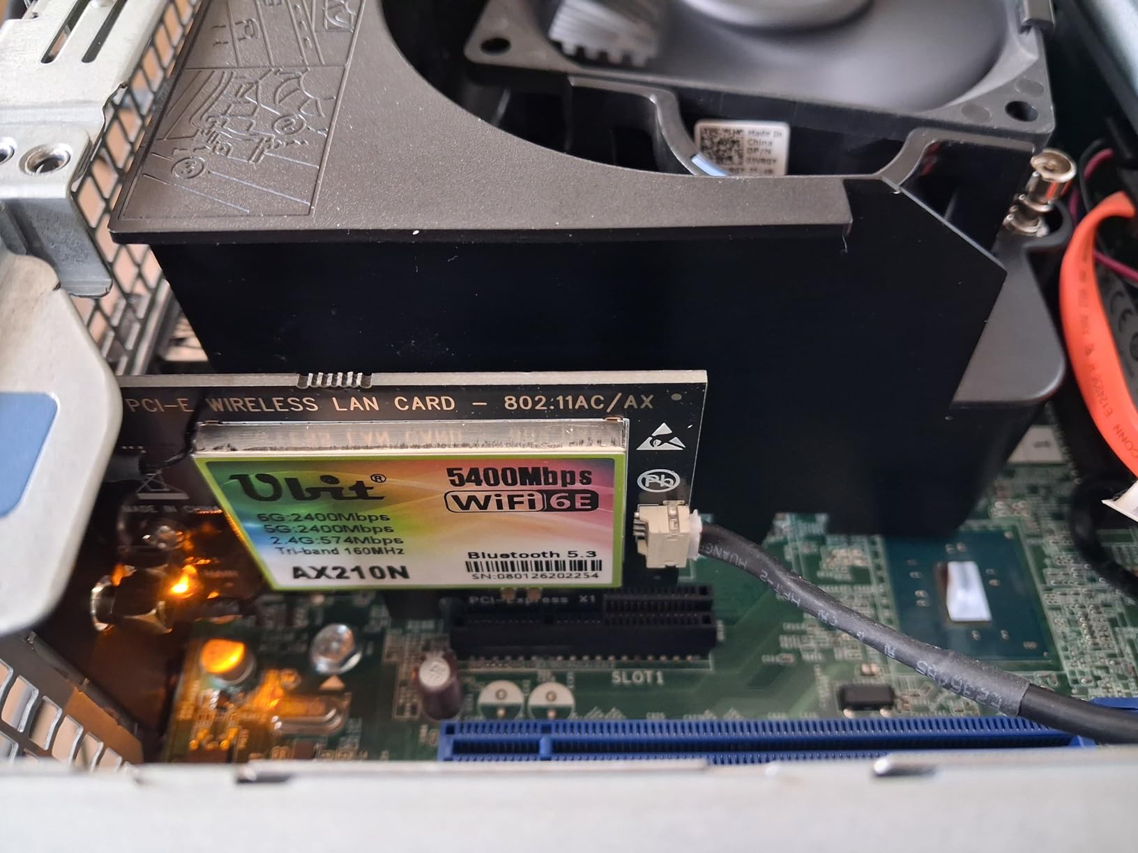 Ubit WiFi Card 6E 5400Mbps for Intel (6GHz&5Ghz&2.4GHz) PCIe WiFi Card, BT 5.2, PCIe Network Card with OFDMA,Ultra-Low Latency, Supports Windows 10/11 (64bit) customer photo 2