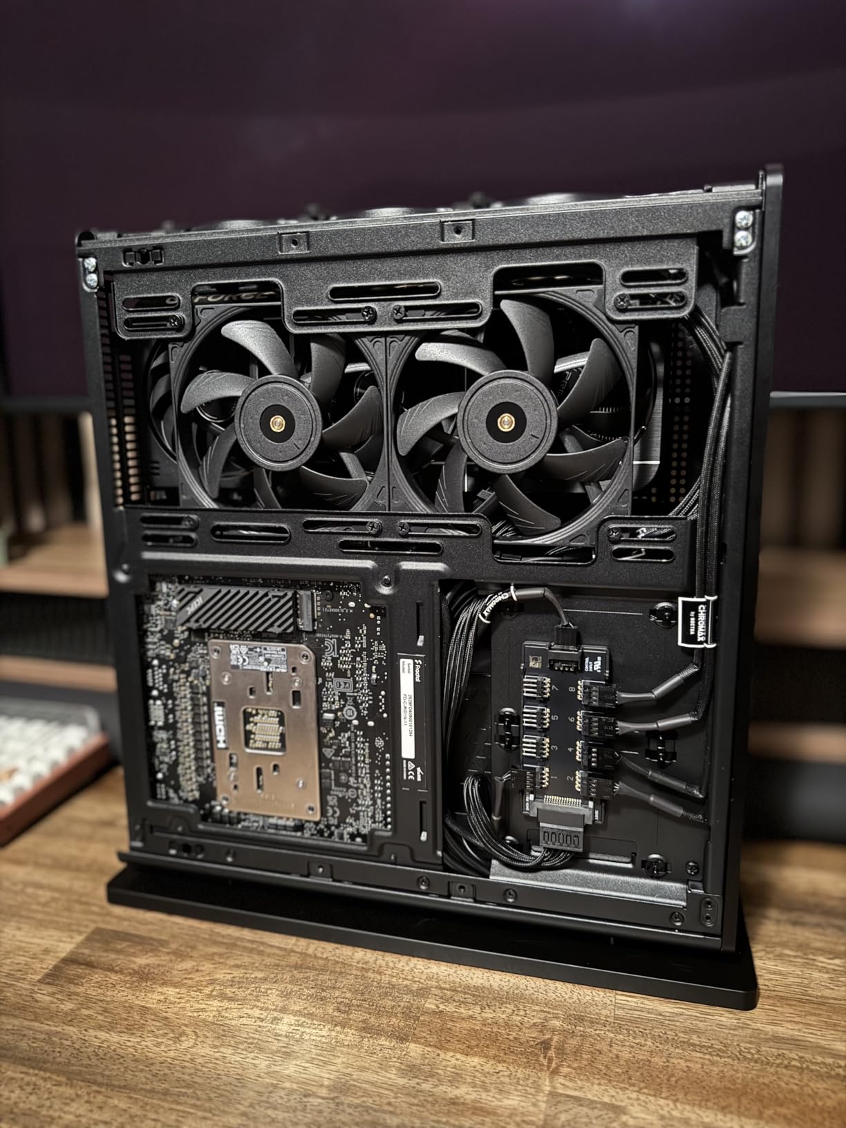 Noctua NF-A12x15 PWM chromax.Black.swap, Premium Quiet Fan, 4-Pin (120x15mm, Black) customer photo 1