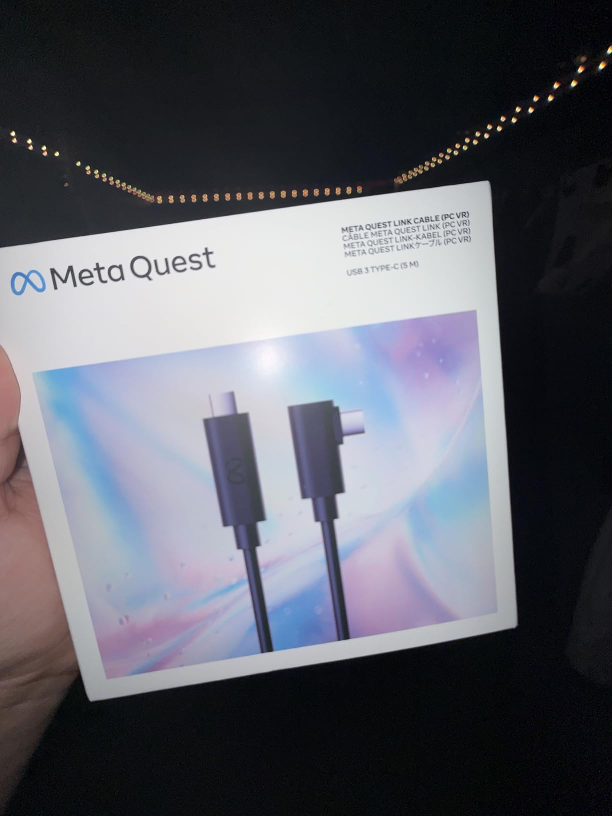 Meta Quest Link Cable - Virtual Reality Headset Cable for Quest - 16FT (5M) - PC VR customer photo 2