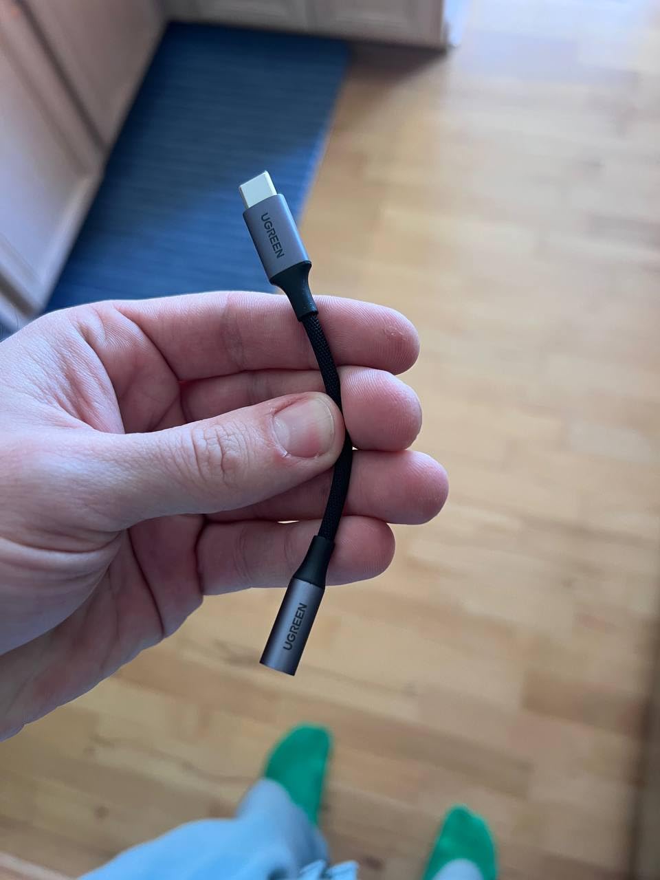 UGREEN USB C to 3.5mm Audio Adapter Type C to Headphone Aux Jack Dongle 24bit/96kHz HiFi DAC Cable Cord customer photo 1