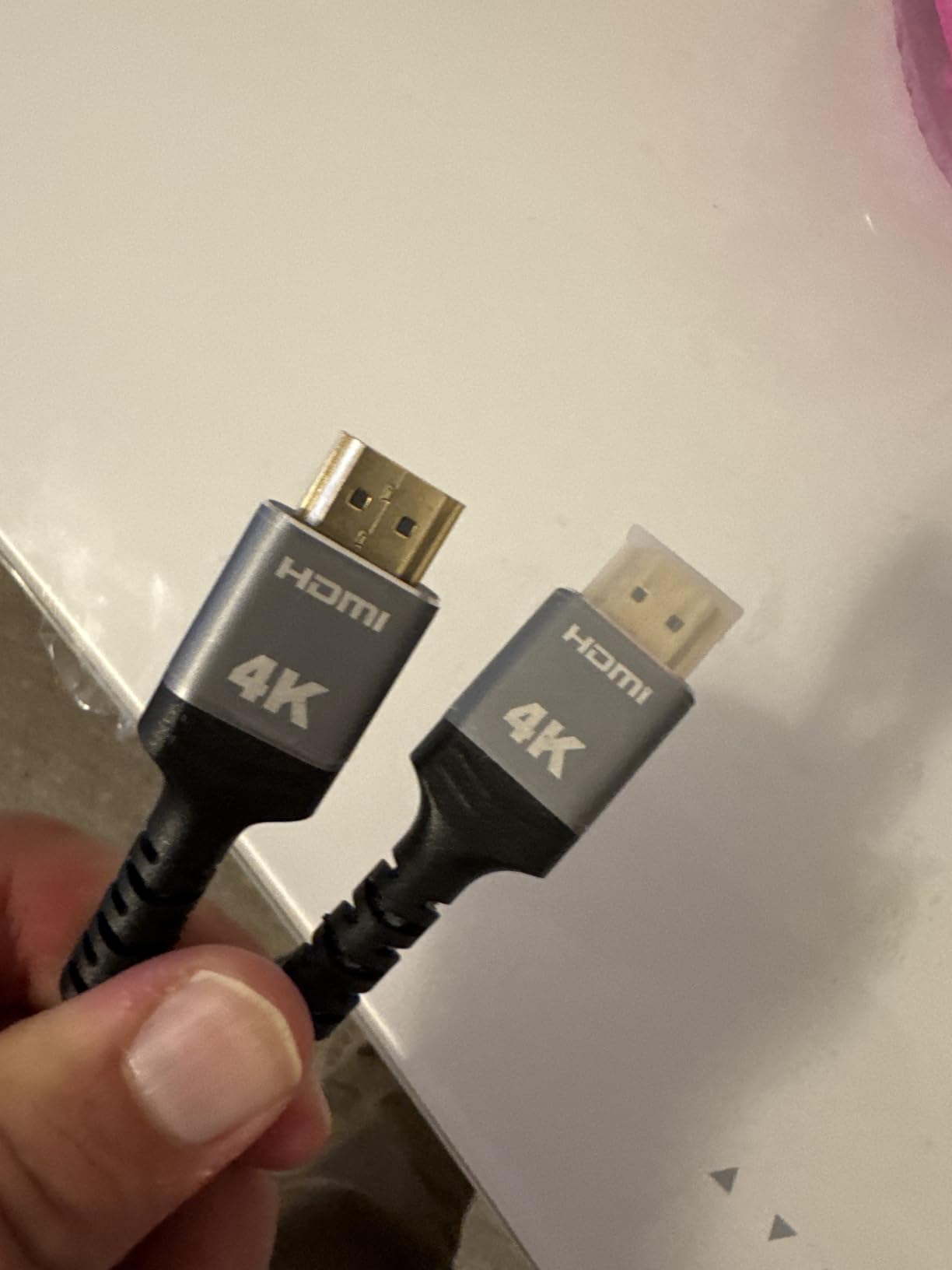 Highwings 4K Long HDMI 2.0 Cable 15FT/4.5m - 4K@60Hz HDR Braided HDMI Cord, 18Gbps High Speed with Ethernet/ARC, 3D, HDCP 2.2, ARC, Compatible for PS-5/4/3/4K HDTV/Monitor/Projector/Streaming Media customer photo 2