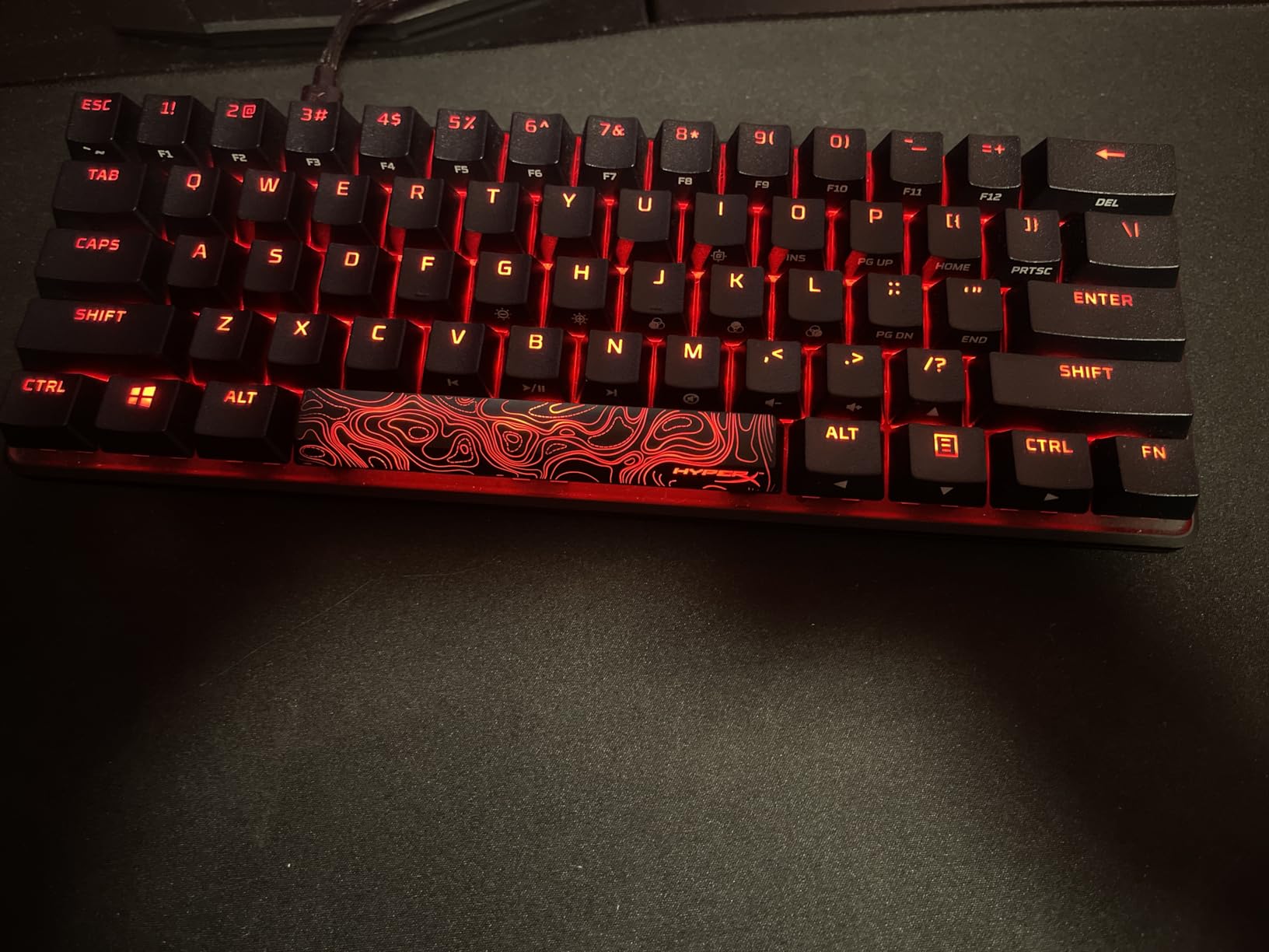 HyperX Alloy Origins Core - Tenkeyless Mechanical Gaming Keyboard, Software Controlled Light & Macro Customization, Compact Form Factor, RGB LED Backlit, Tactile HyperX Aqua Switch,Black customer photo 1