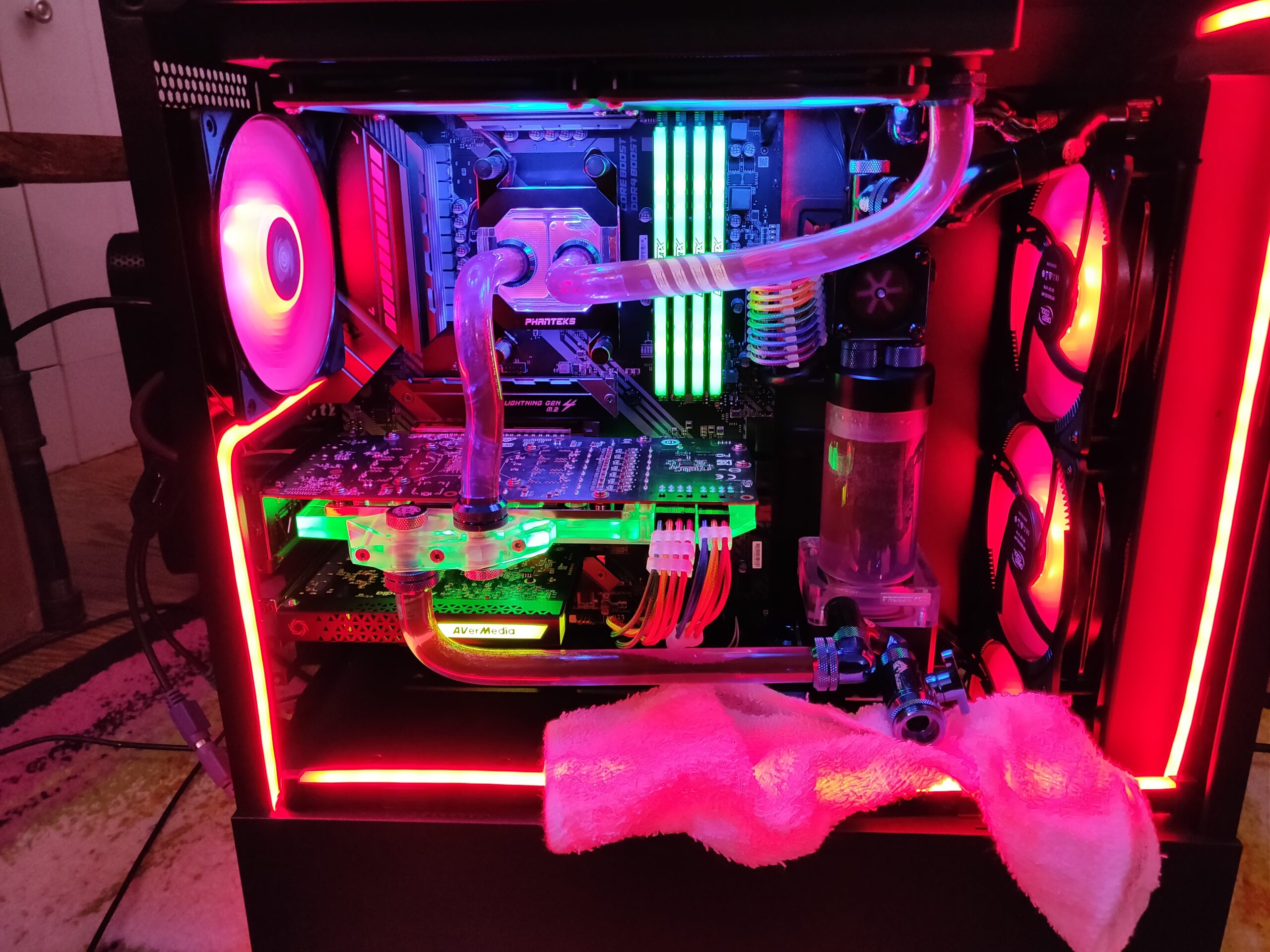 Pump/Reservoir Combo Water Cooling Kit, 800L/H PC Water Cooling Integrated Mute, G 1/4