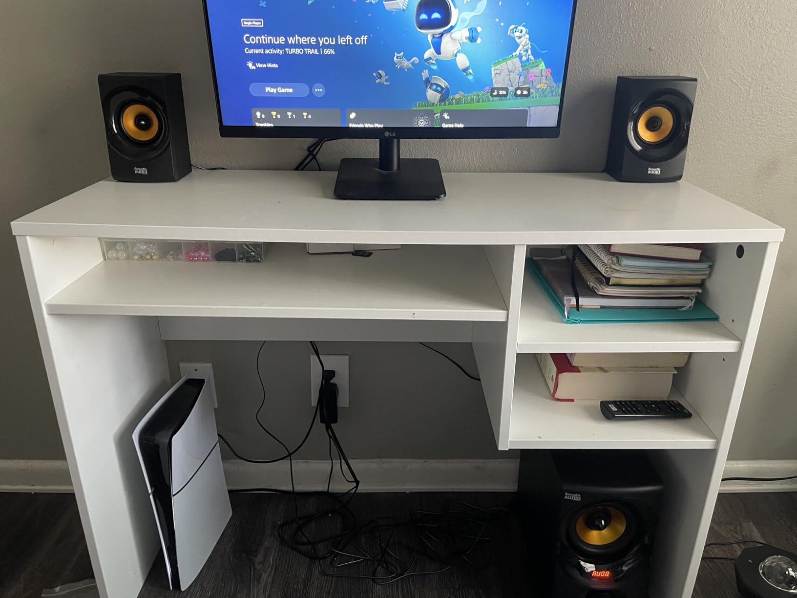 Acoustic Audio by Goldwood Bluetooth 2.1 Speaker System 2.1-Channel Home Theater Speaker System, with Optical/Aux/USB/SD Inputs Black (AA2172) customer photo 1