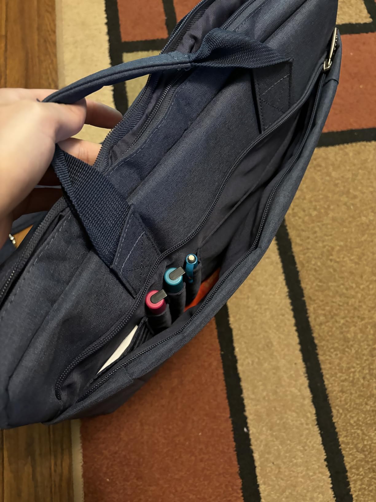 Voova Laptop Bag Case 17 17.3 Inch Computer Sleeve Messenger Bag with Shoulder Strap Expandable Waterproof Large Capacity Business Briefcase for Work Travel Fit 17-18