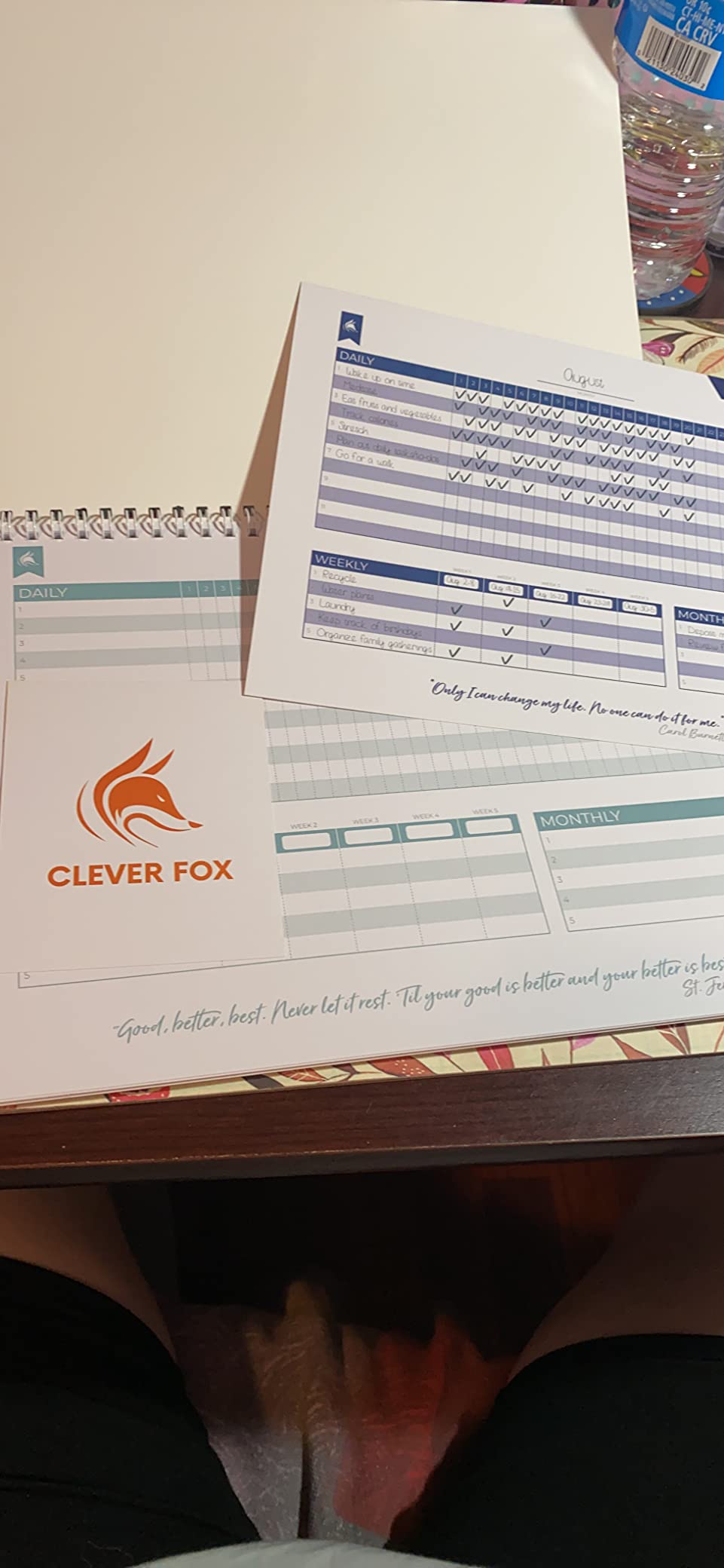 Clever Fox Habit Tracker Calendar - Inspirational Goal Tracker and Habit Calendar for Atomic Habits - Colorful Habit & Goal Planner Journal to Boost Productivity - 24 Months customer photo 2