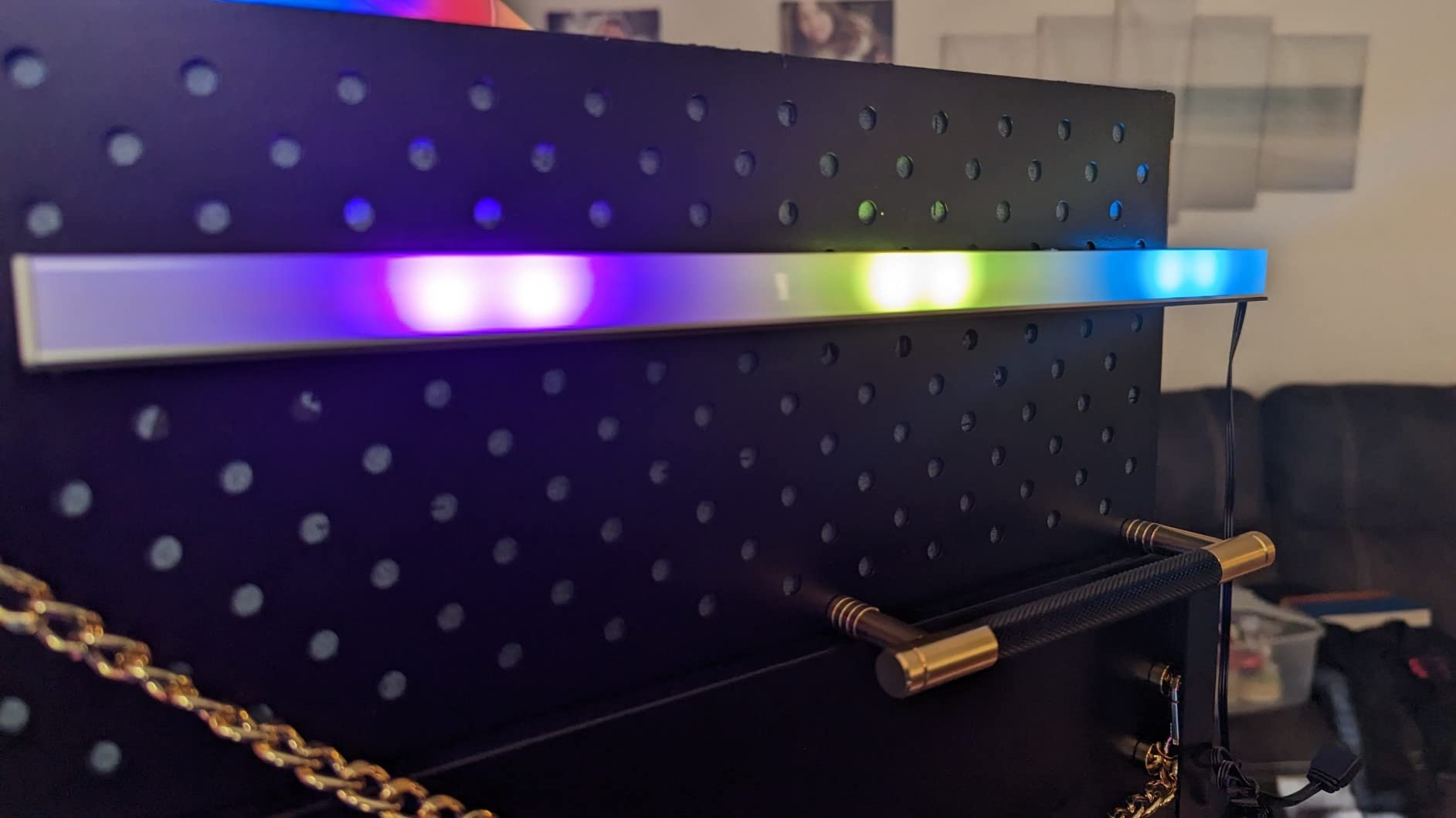 GIM KB-14 RGB PC Light Strip for Gaming Case, Compatible with GIM Hub, Magnetic Addressable LED Strip Kit, 5V ARGB 4Pin Header for Asus Aura, Asrock LED, Gigabyte RGB Fusion, MSI Mystic Light- 0.98ft customer photo 1