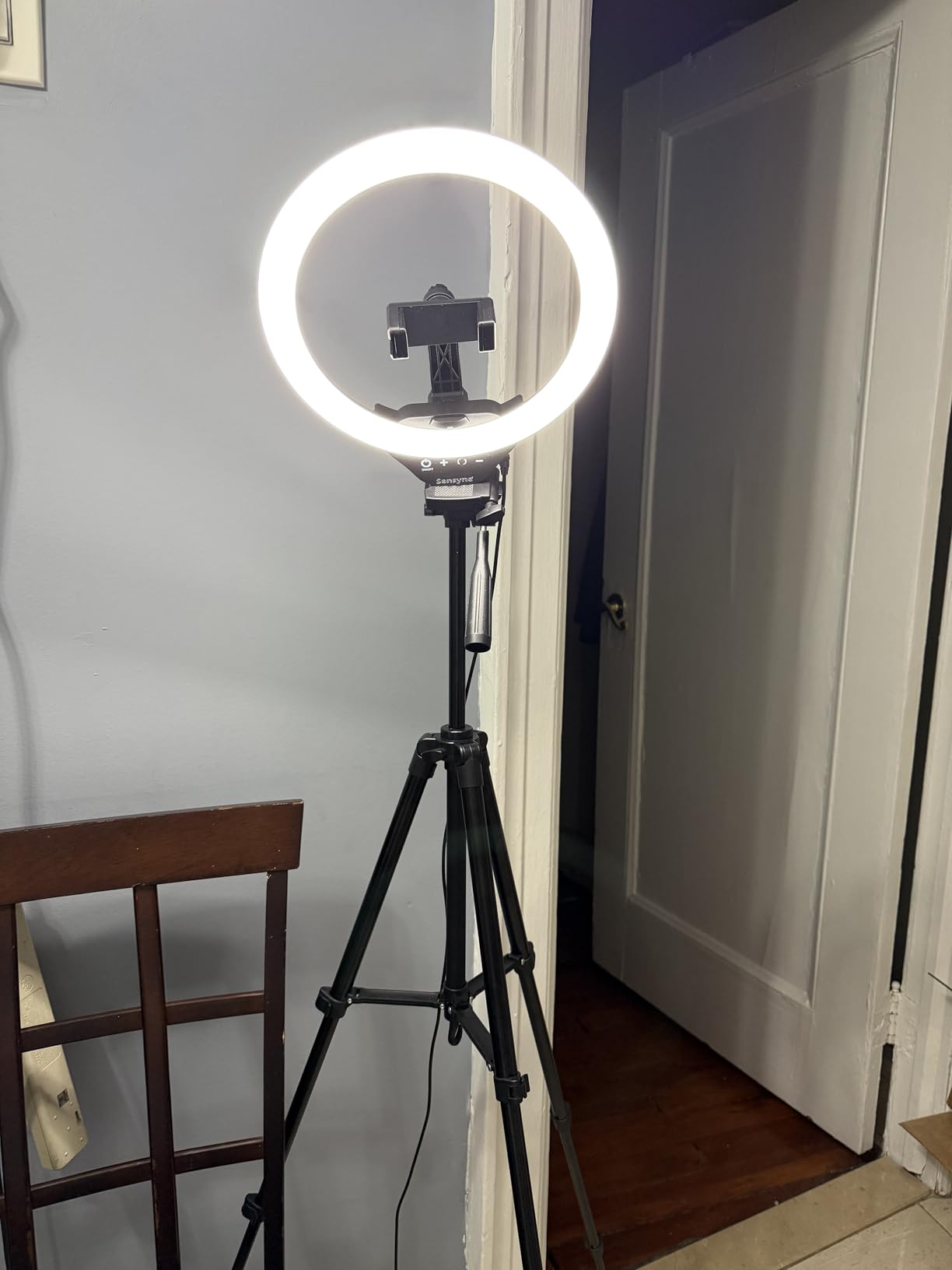 Sensyne 10 Ring Light with 50 Extendable Tripod Stand, LED Circle Lights with Phone Holder for Live Stream/Makeup/YouTube Video/TikTok customer photo 1