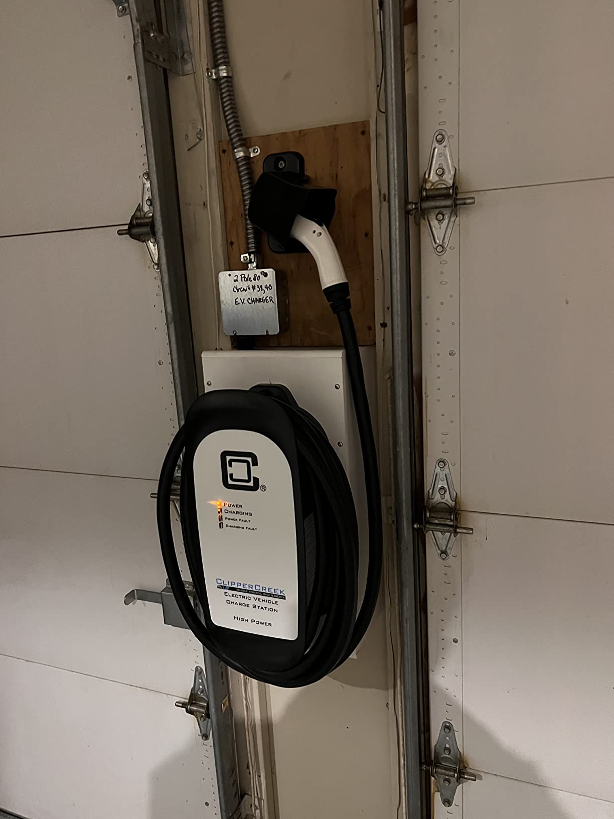 64 Amp EV Charger, Enphase HCS-80, Hardwired, 240V, 15.4kW Power, Safety Certified, 5-Year Warranty, 25 ft Cable, J1772 Ruggedized Connector, Formerly ClipperCreek customer photo 1