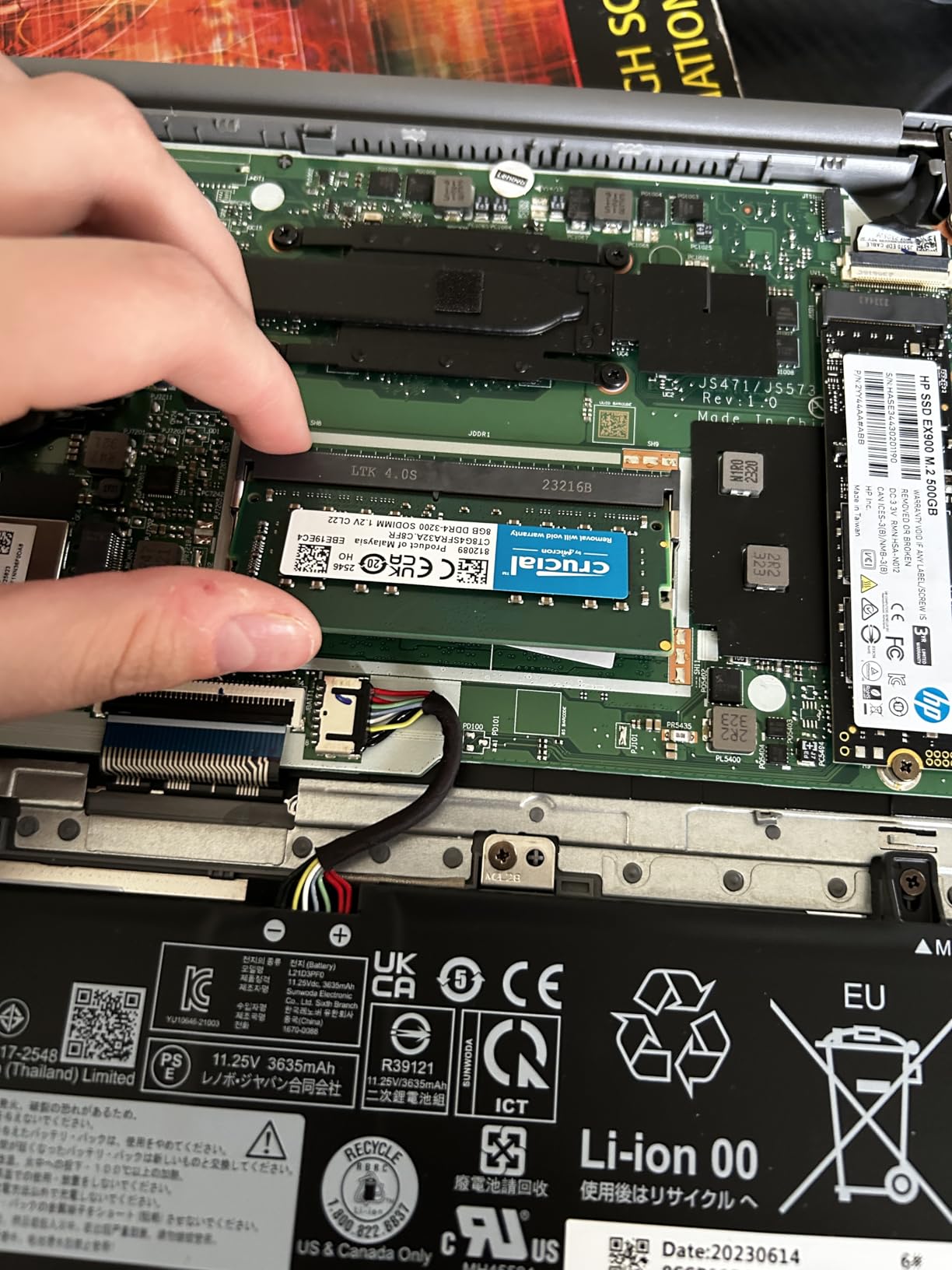 Crucial 32GB DDR4 RAM Kit (2x16GB), 3200MHz (PC4-25600) CL22 Laptop Memory, SODIMM 260-Pin, Downclockable to 2933/2666MHz, Compatible with 13th Gen Intel Core and AMD Ryzen 7000 - CT2K16G4SFRA32A customer photo 2