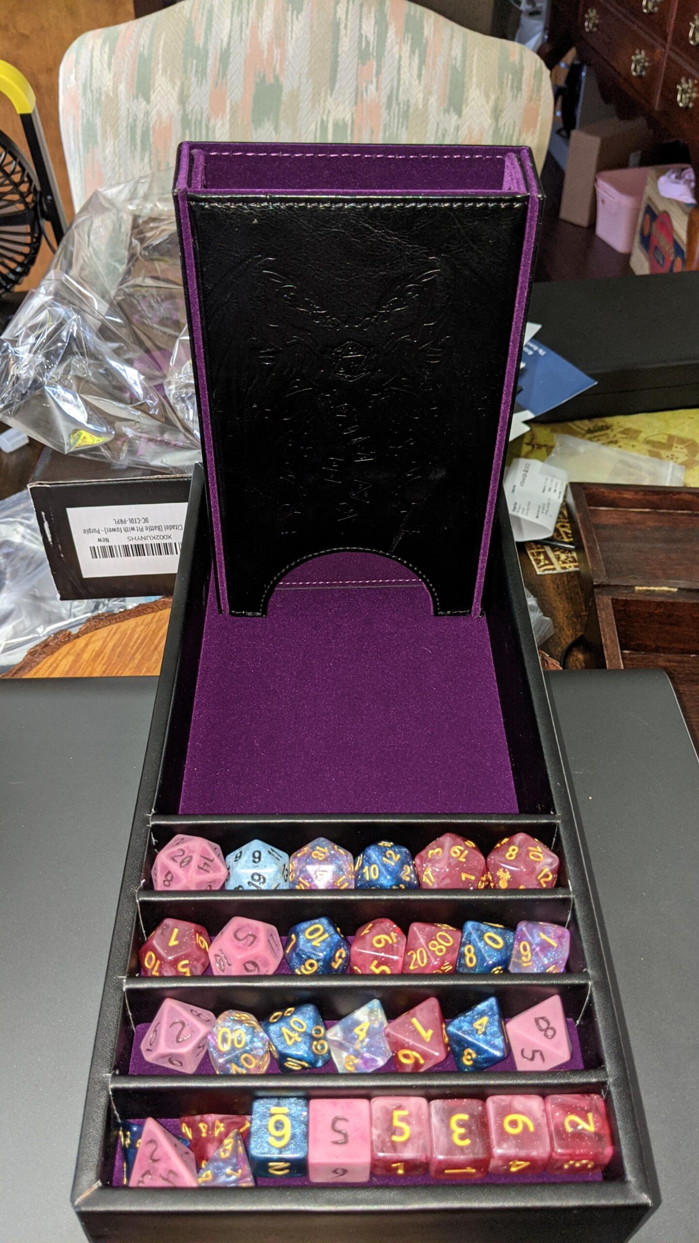 Forged Dice Co. Citadel Dice Tray and Dice Tower - 3 in 1 D&D Dice Tray, RPG and Tabletop Gaming Dice Storage and Removable Tower customer photo 1