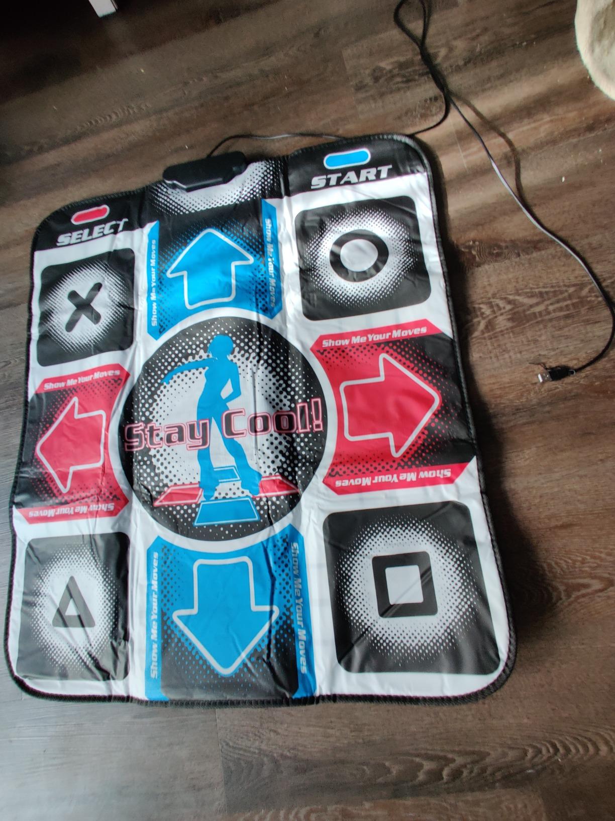 AVIUDHE Dance Pad, Dancing Mat for Dance Dance Revolution DDR Non-Slip Sensitive USB Dance Blanket for PC Laptop Video Game customer photo 2