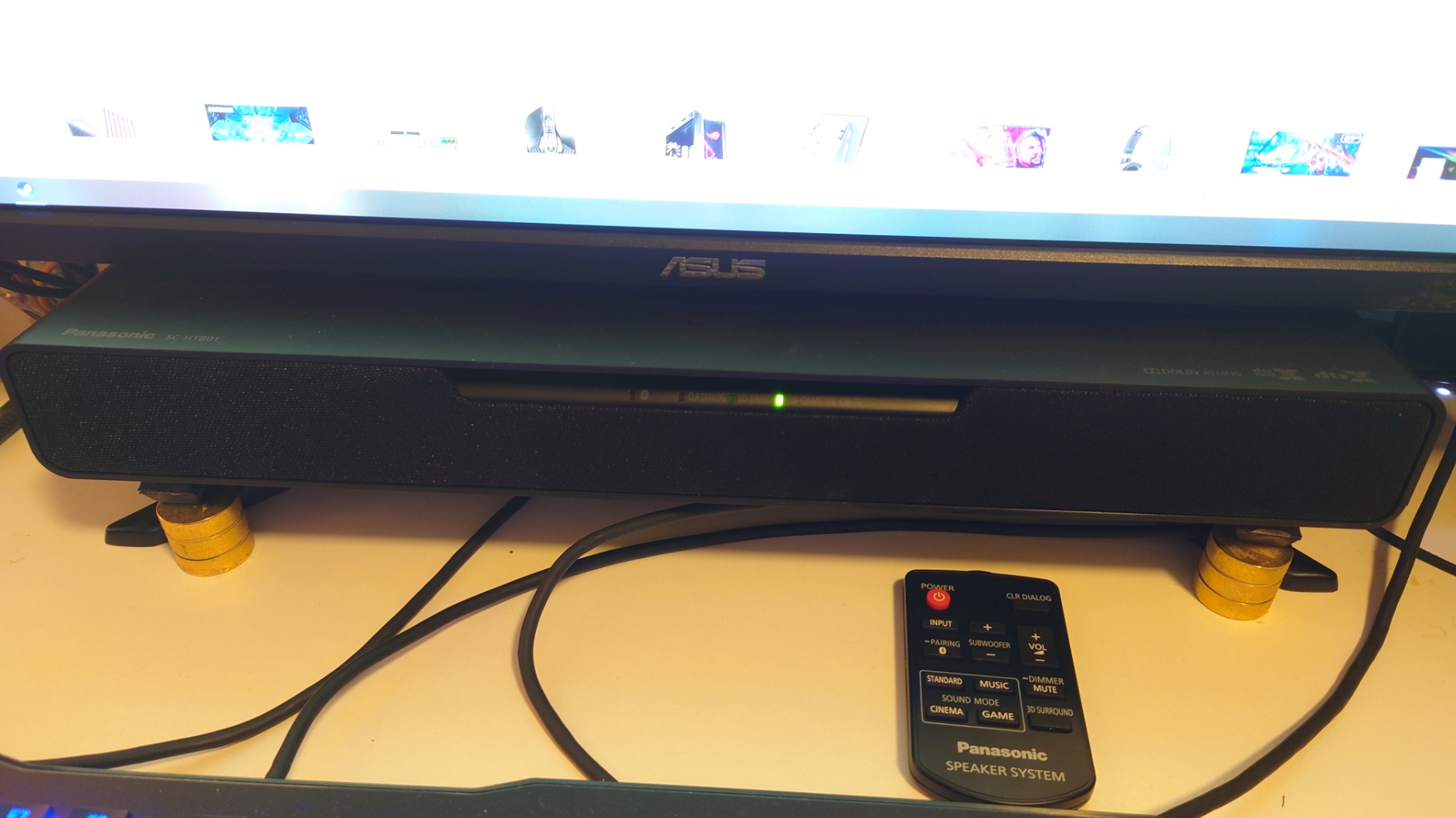 Panasonic SoundSlayer Dolby Atmos Soundbar for TV with Built-in Subwoofer - SC-HTB01 customer photo 2