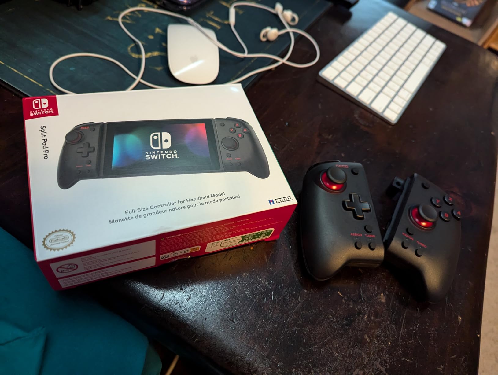 HORI Nintendo Switch Split Pad Pro (Black) Ergonomic Controller for Handheld Mode - Officially Licensed By Nintendo customer photo 1